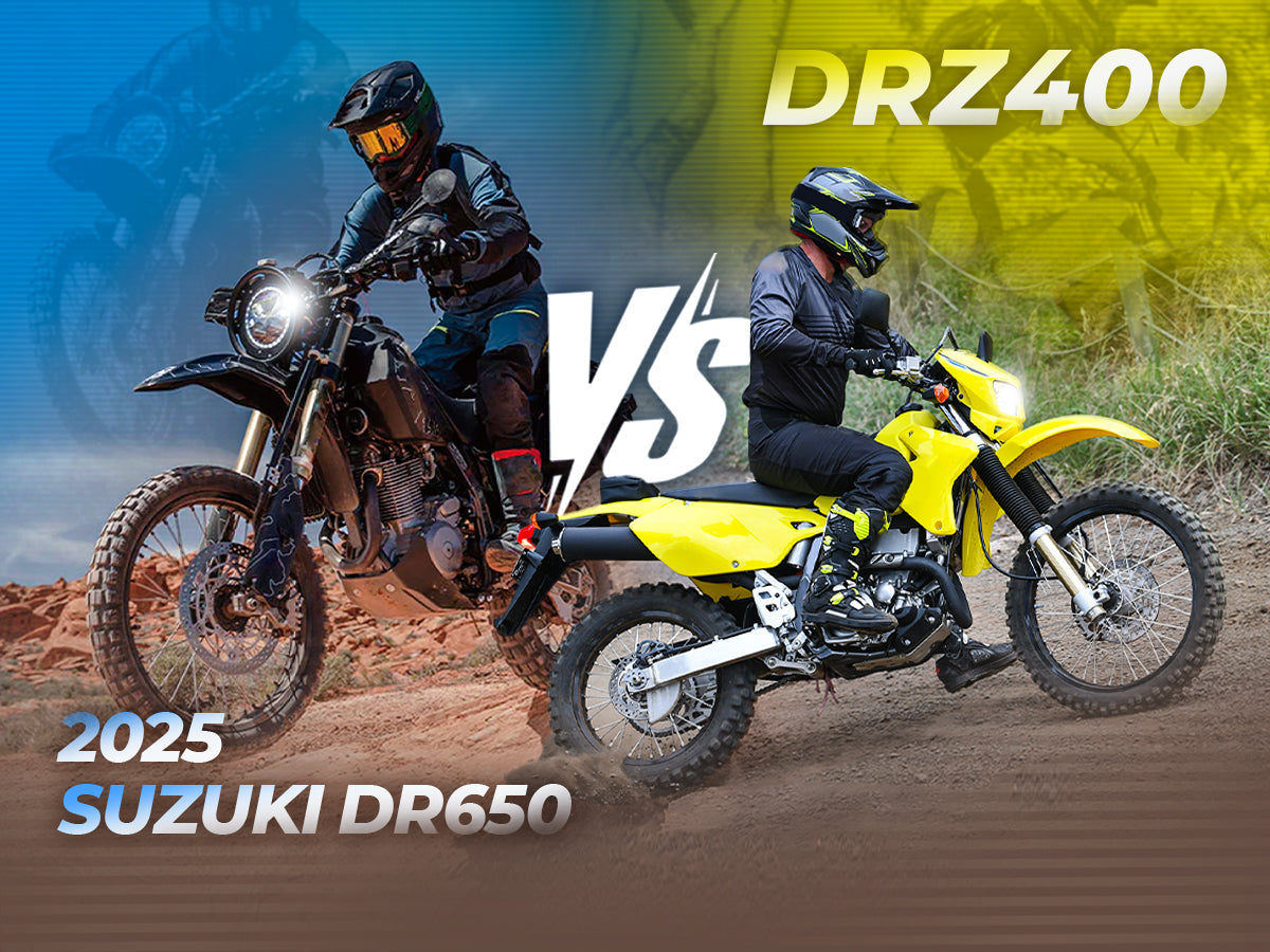 2025 SUZUKI DR650 VS. DRZ400: Which Dual Sport Bike is Right for You?