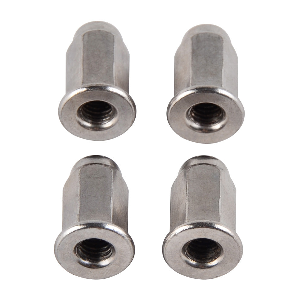 4PCS M6 Chromeplate Acorn Cap Hex Nut Safety Show For Honda Suzuki Kawasaki