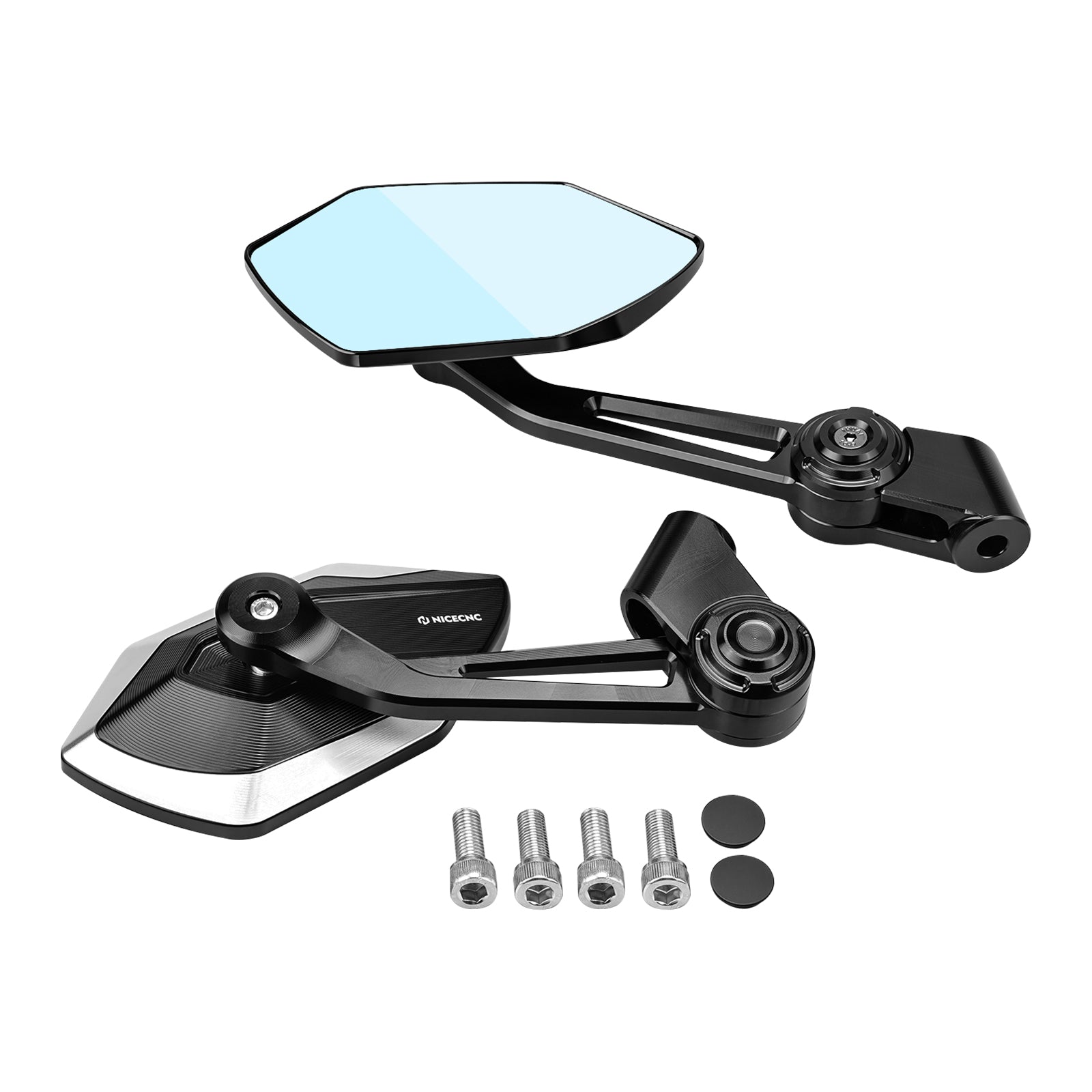 Foldable Rotatable Convex Rearview Mirrors For BMW R 1200 1250 1300 GS ADV