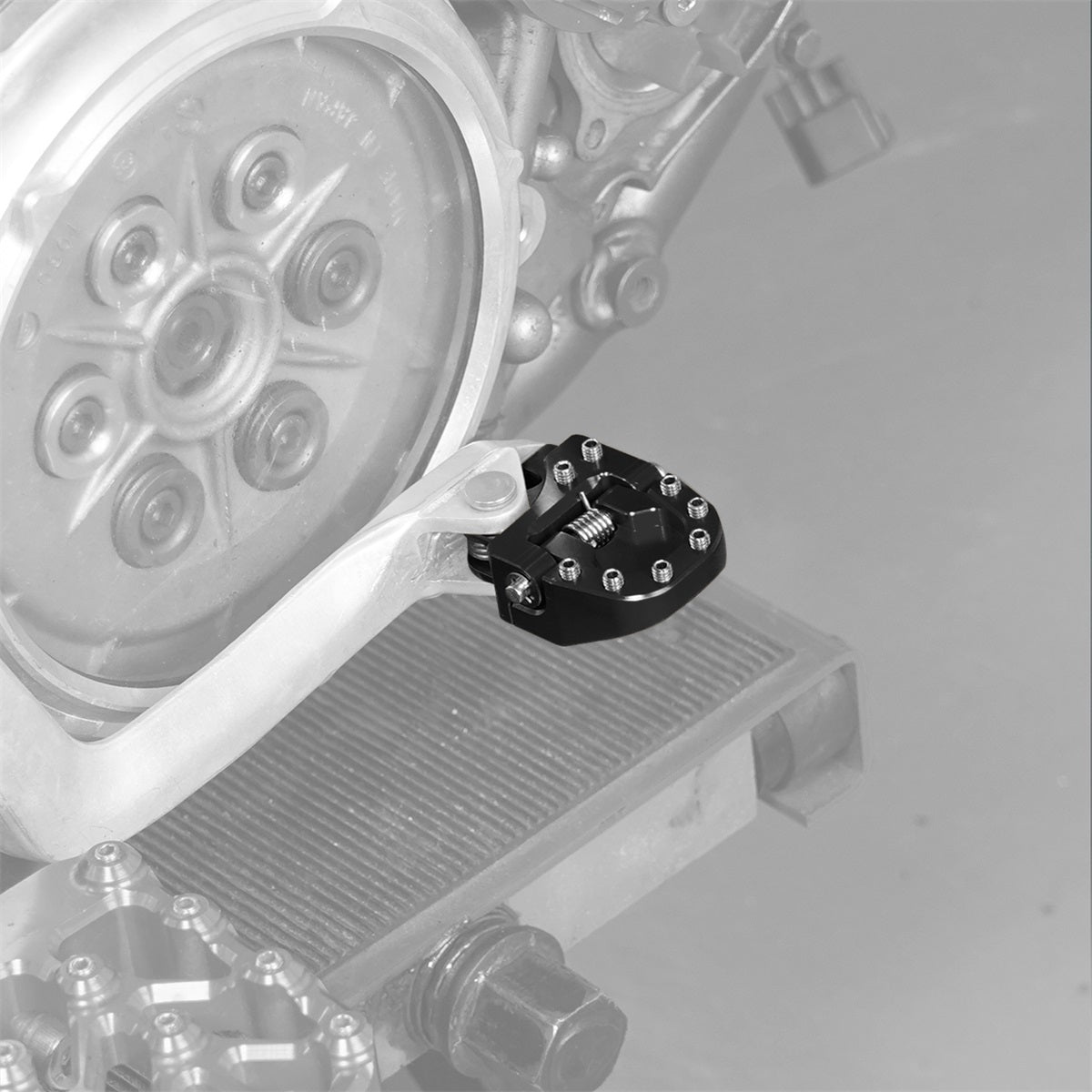 Folding Brake Pedal Lever Extension Plate Tip Pad For Suzuki DRZ400E / S / SM