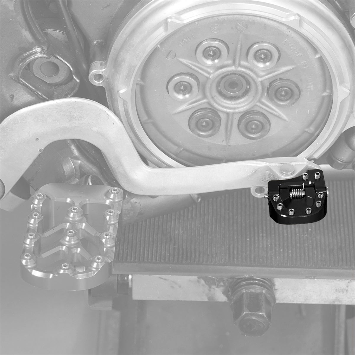 Folding Brake Pedal Lever Extension Plate Tip Pad For Suzuki DRZ400E / S / SM