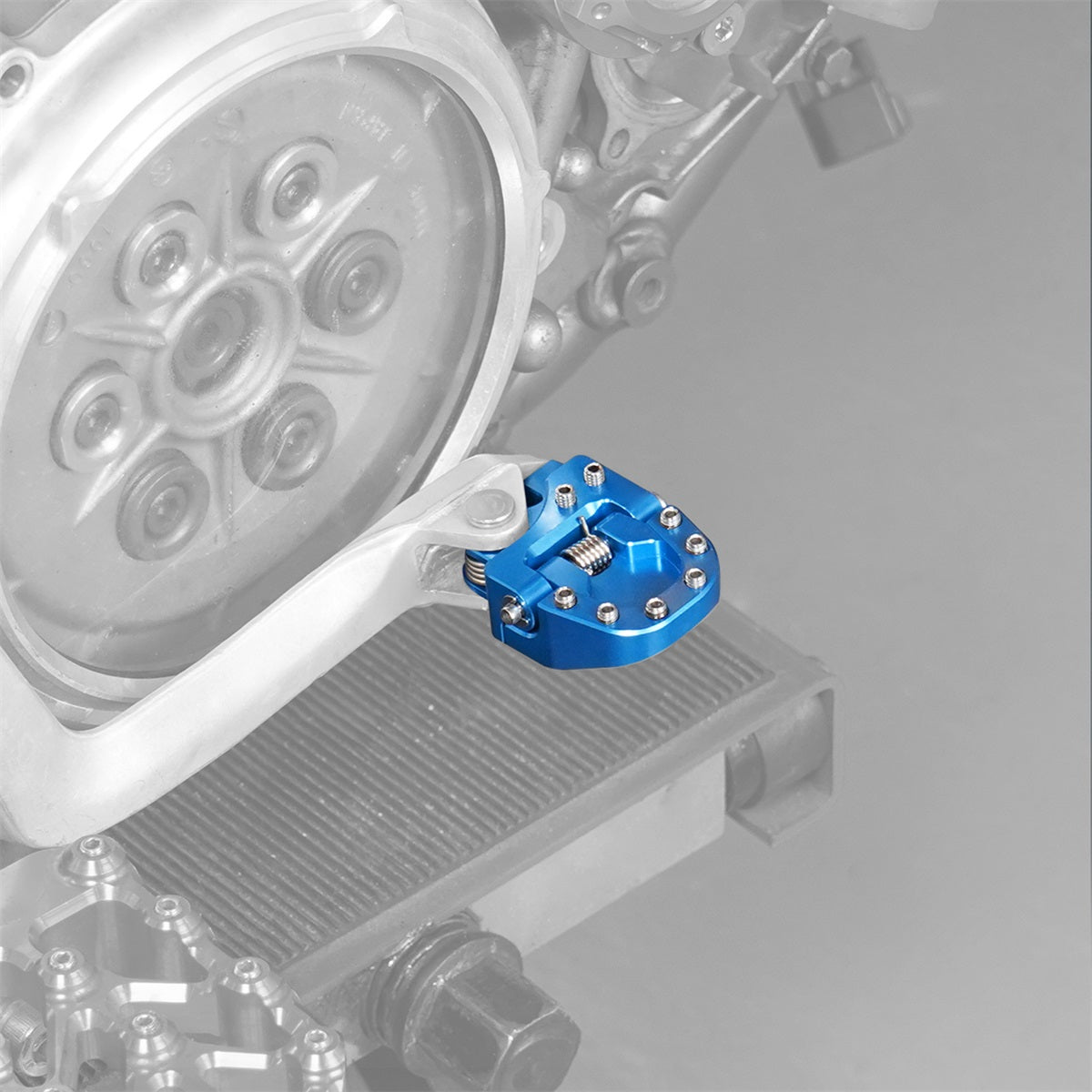 Folding Brake Pedal Lever Extension Plate Tip Pad For Suzuki DRZ400E / S / SM