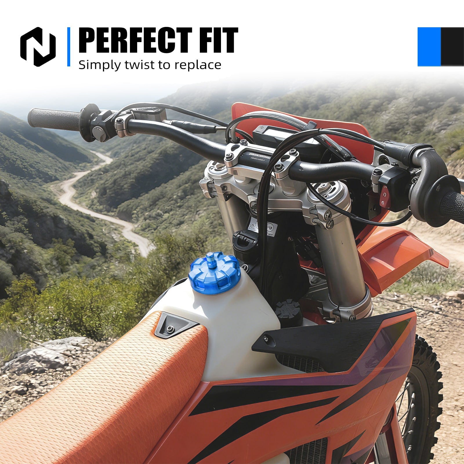 Fuel Tank Cap w/One-Way Vent Valve For Gas Gas EX 250 300 EC 350 F 2021-2026