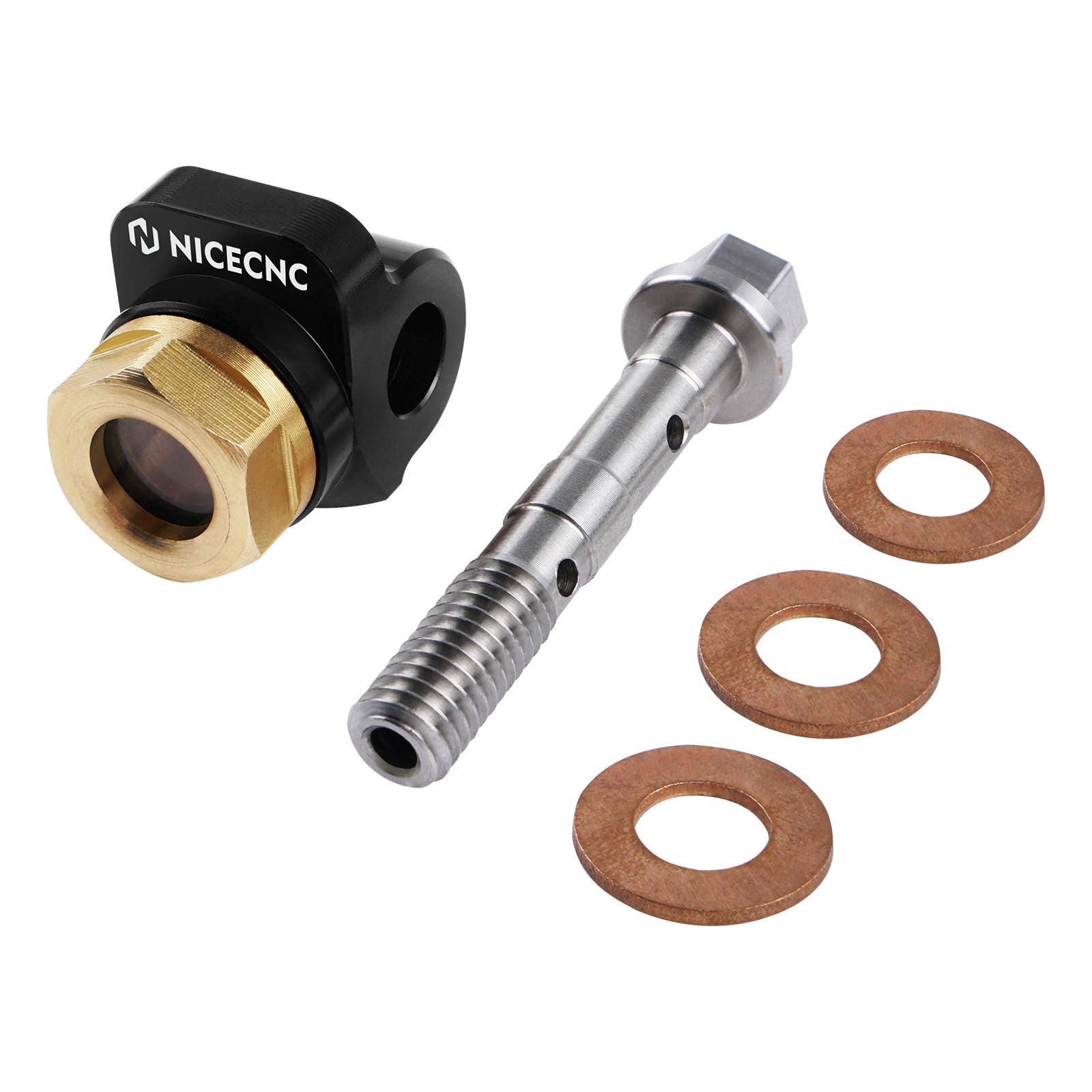 Banjo Bolt Oil Sight Glass For Honda XR600R /XR650L 1985-2024