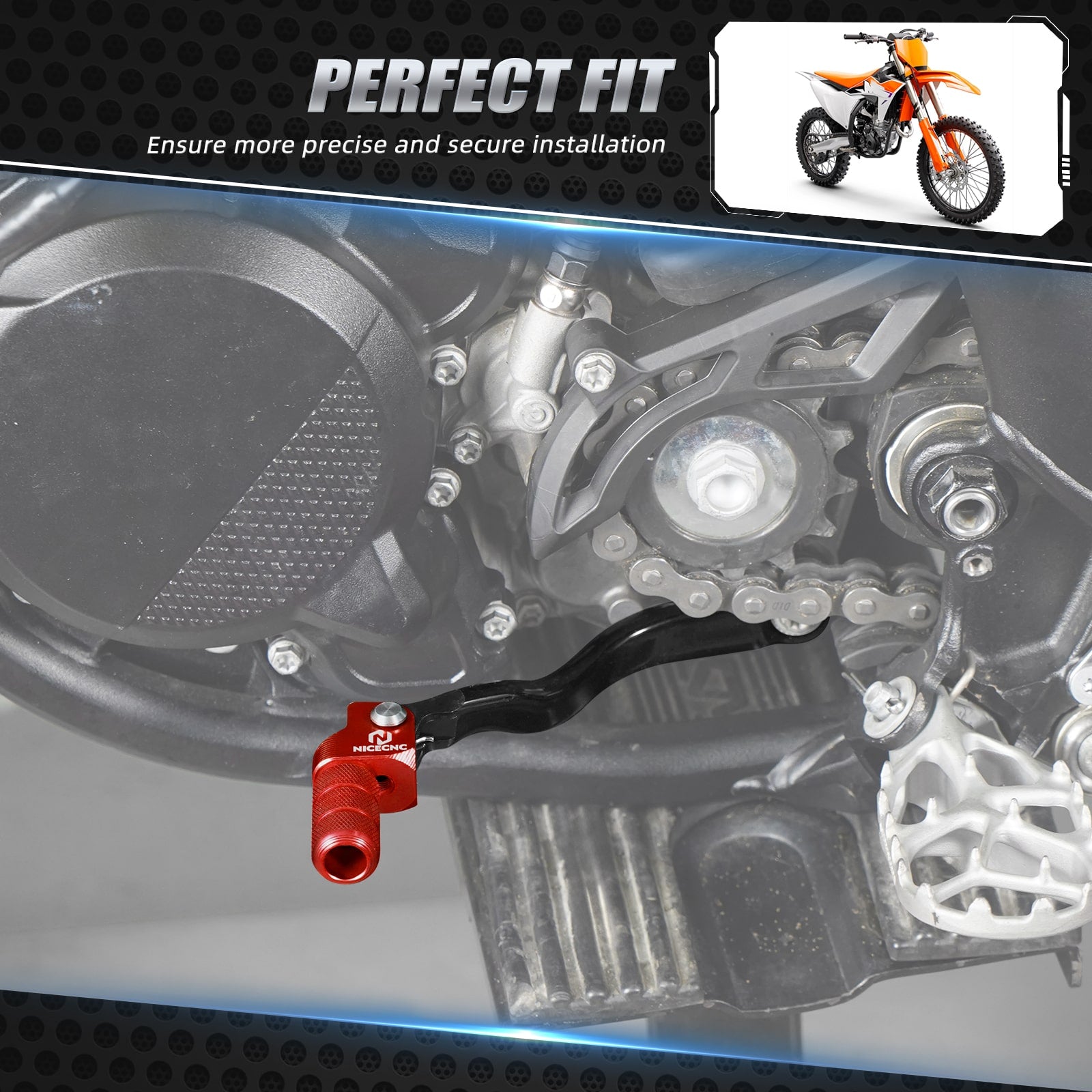 Forged Folding Gear Shift Lever For KTM Husqvarna 125-300 2023-2025 Gas Gas 125-350 2024