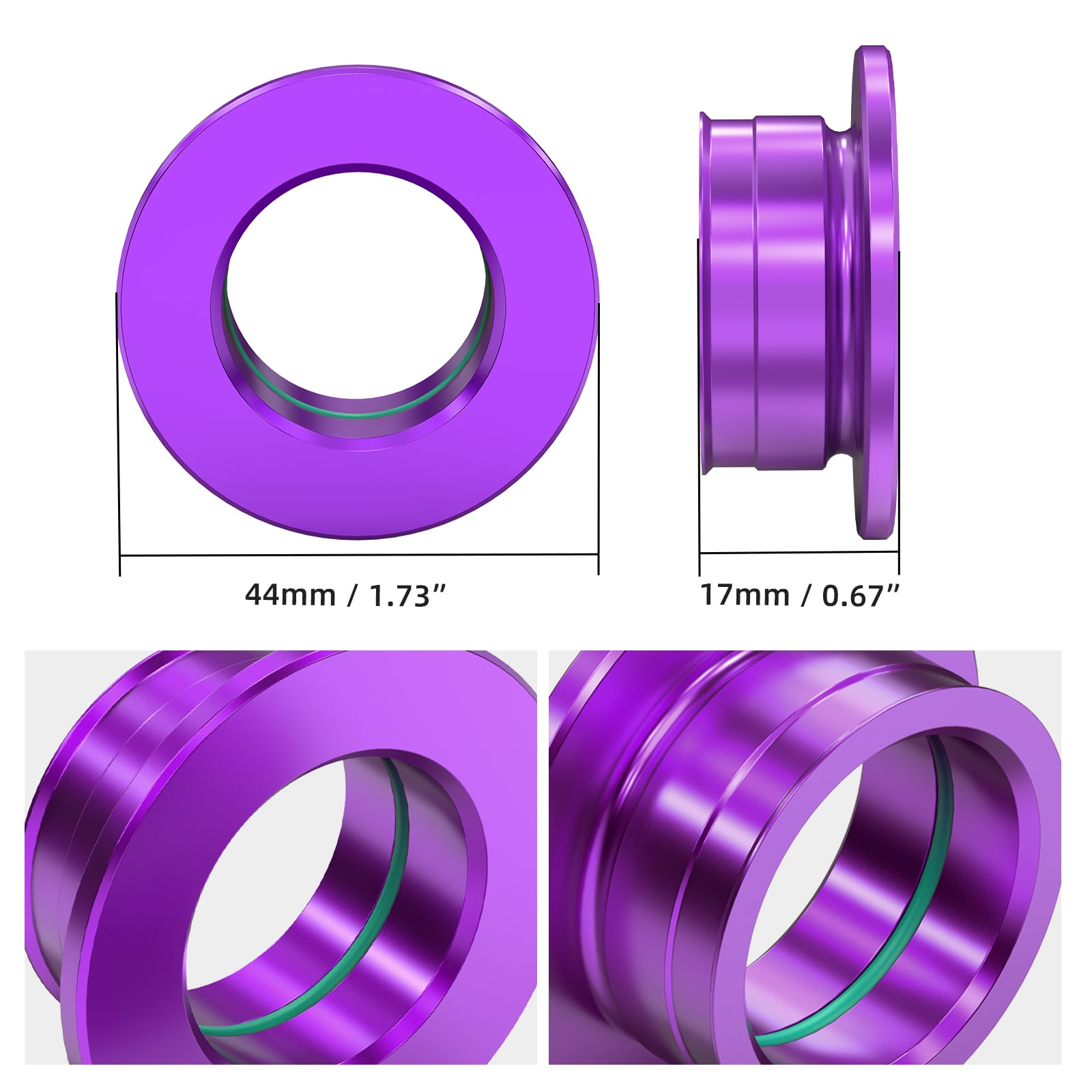 Rear Wheel Spacers Hub Collars Kit For Stark Varg EX MX 2024-2025