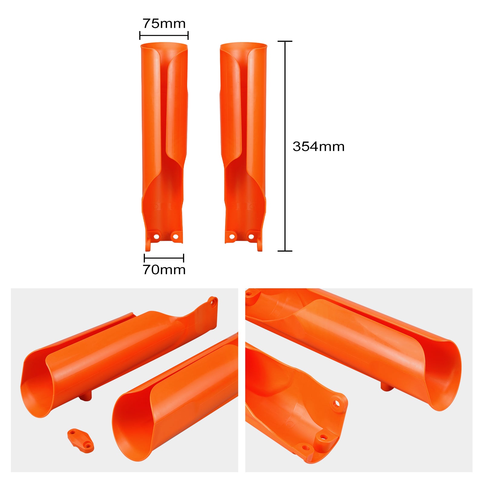 Full Coverage Front Lower Fork Guards For GasGas EC/EC F/EX/EX F/MC/MC F 2024