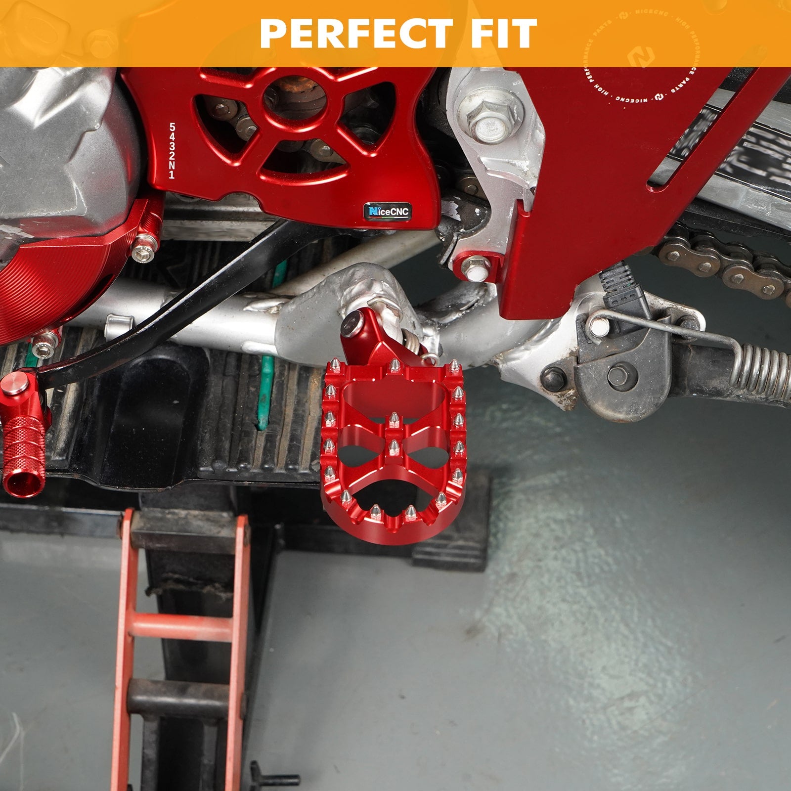 Enlarged Wide Foot Pegs Pedals For Honda XR650L 1993-2025 XR 650R 600R 250R 400R