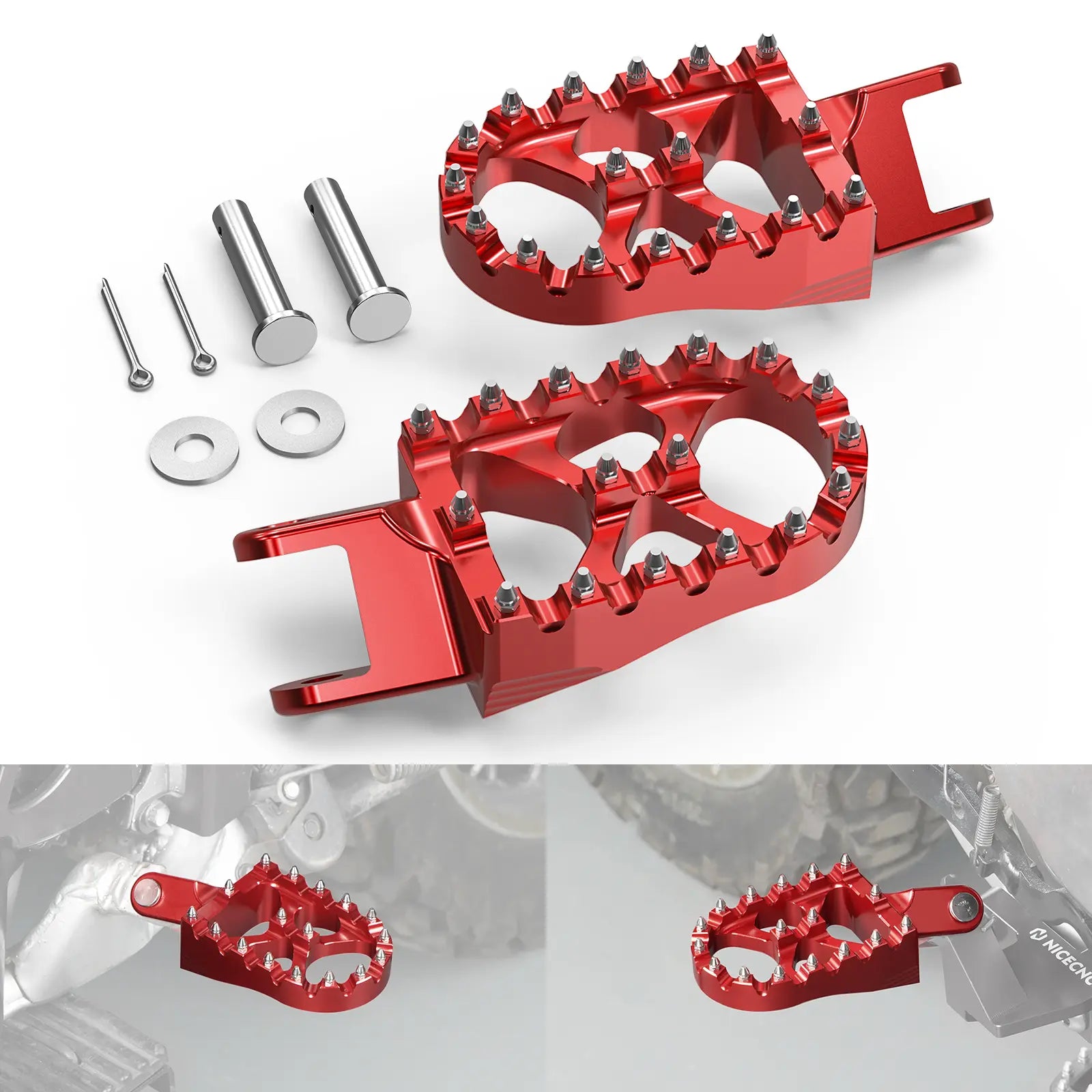 Enlarged Wide Foot Pegs Pedals For Honda XR650L 1993-2025 XR 650R