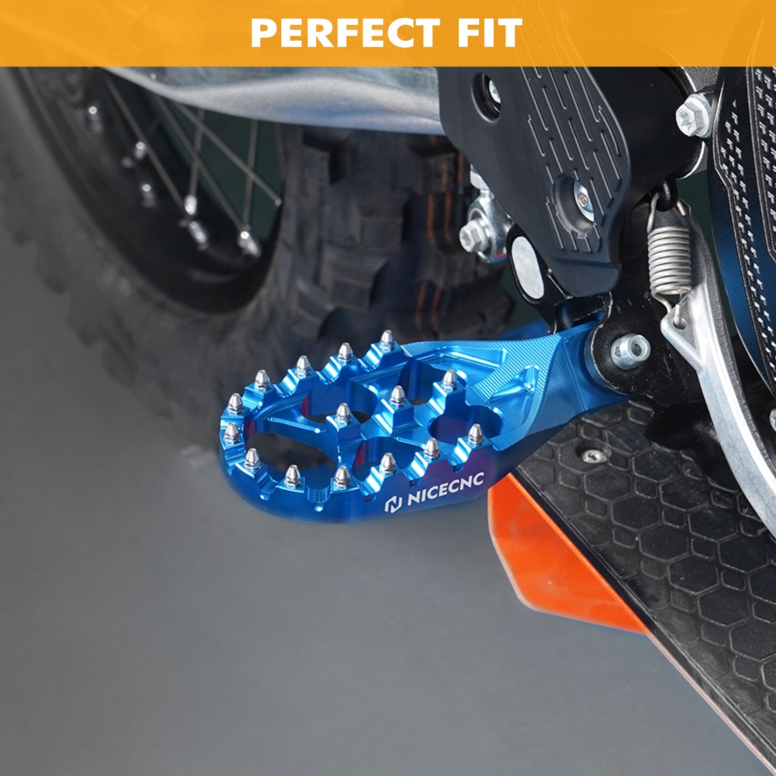 Forged Foot Pegs For KTM 2023-2024 XC/XCF/SX/SXF 125-500 Husqvarna FC/TC/FX/TX 125-501