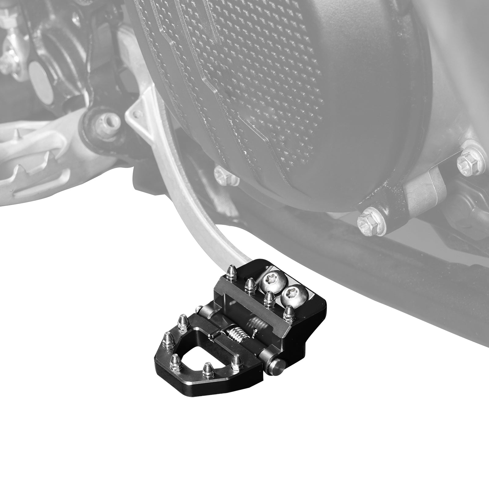 Folding Dual Control Stepped Brake Pedal Plate Tip For KTM 350 500 EXC-F 2017-2024