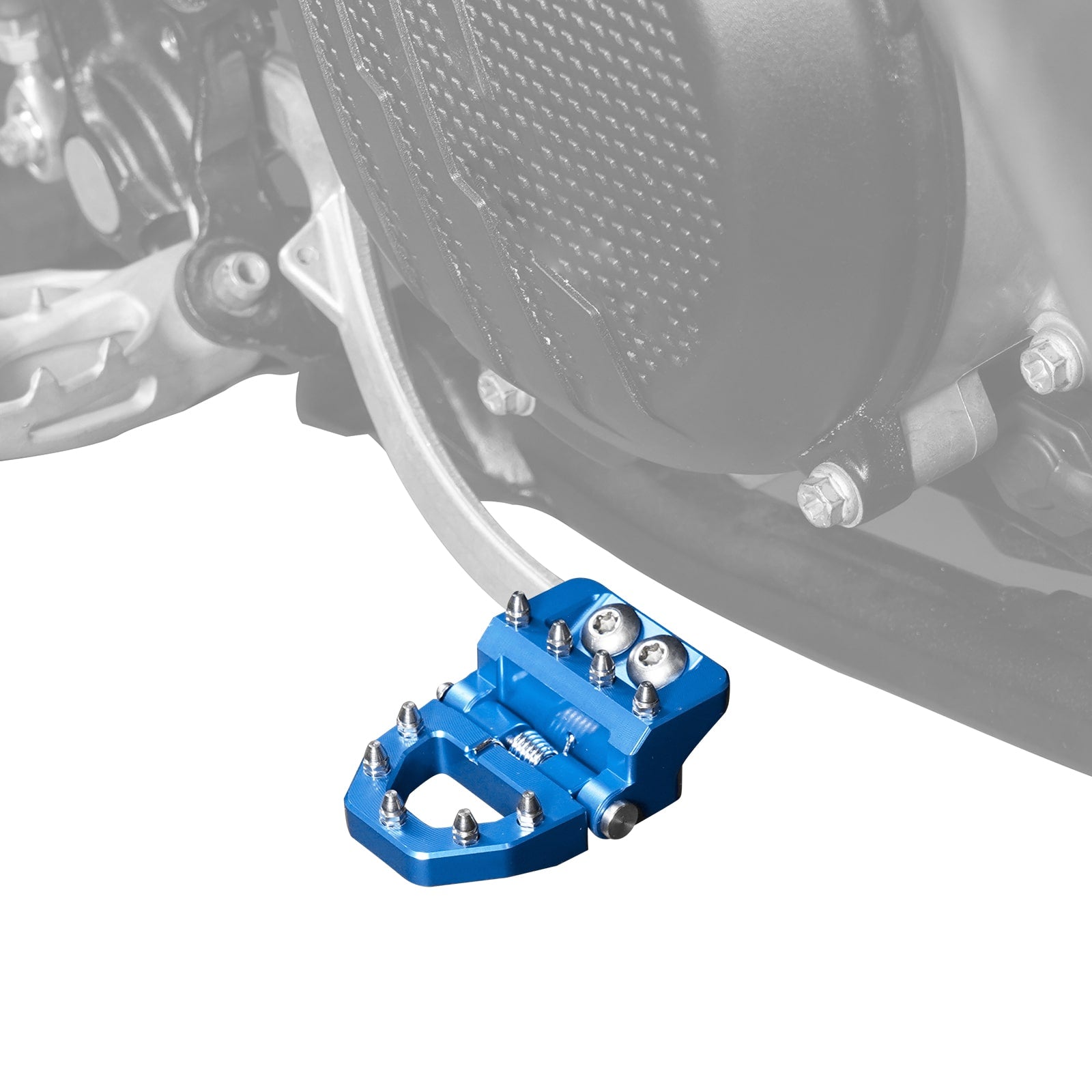 Folding Dual Control Stepped Brake Pedal Plate Tip For KTM 350 500 EXC-F 2017-2024