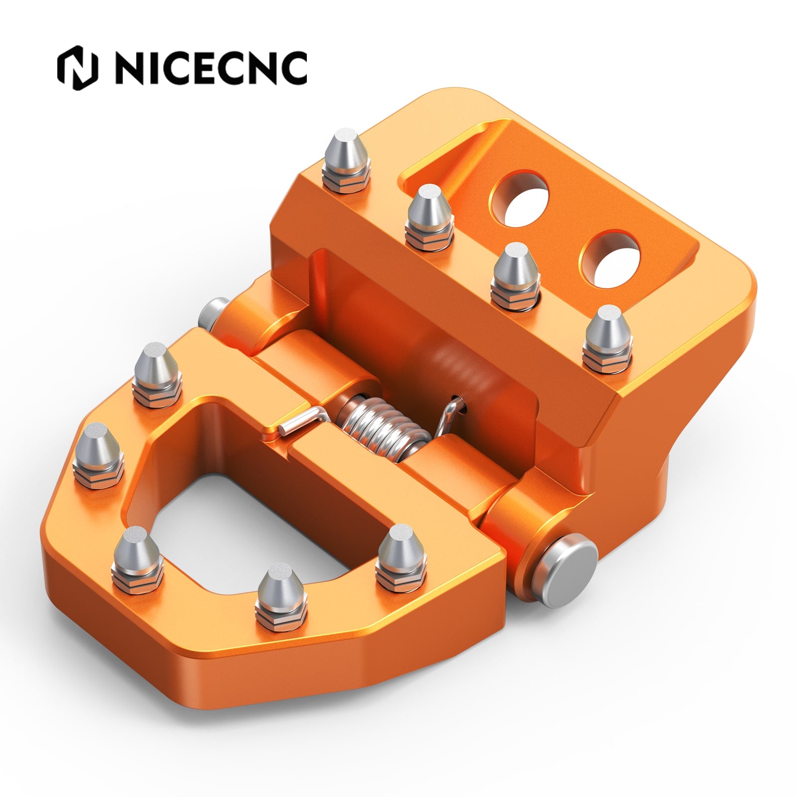 Folding Dual Control Stepped Brake Pedal Plate Tip For KTM 350 500 EXC-F 2017-2024