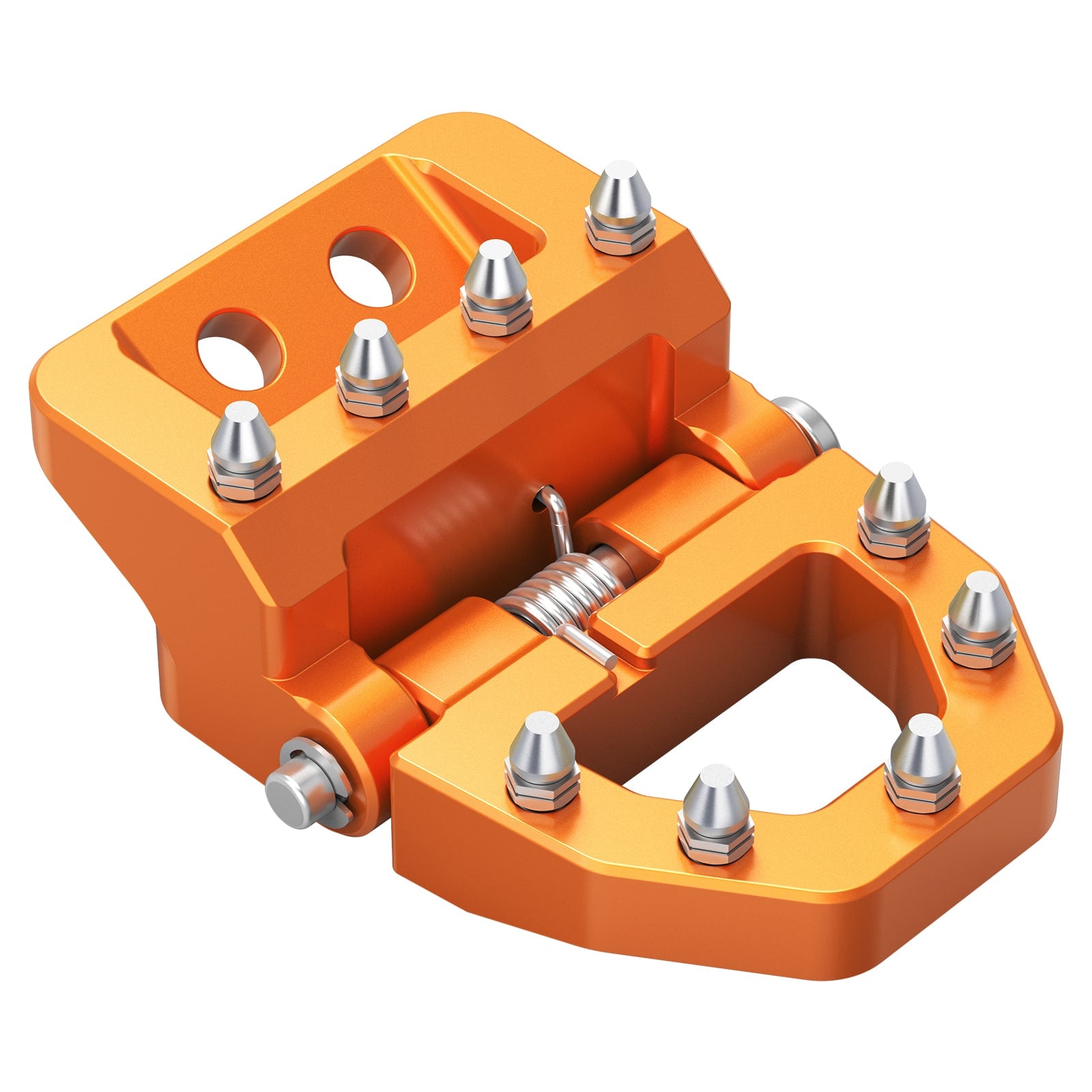 Folding Dual Control Stepped Brake Pedal Plate Tip For KTM 350 500 EXC-F 2017-2024