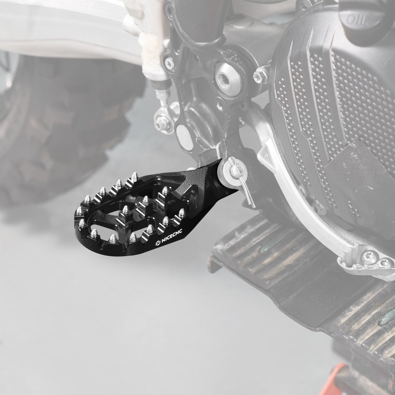 Forged Gear Shift Lever Folding Tip with Footpegs Kit For KTM Husqvarna 125-300 GasGas