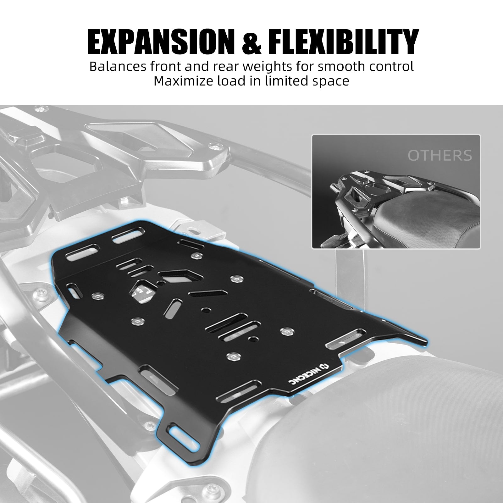 Rear Pillion Luggage Rack Kit For BMW R1250GS / Adventure 18-24