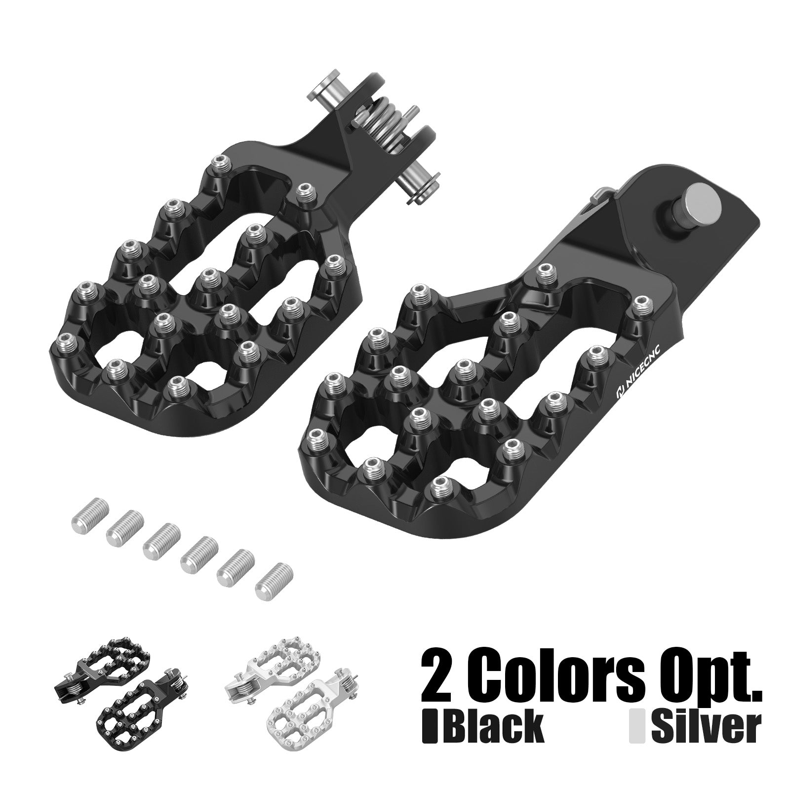 Wide Offset Footpegs Footrests For BMW R1200GS R1250GS / Adventure