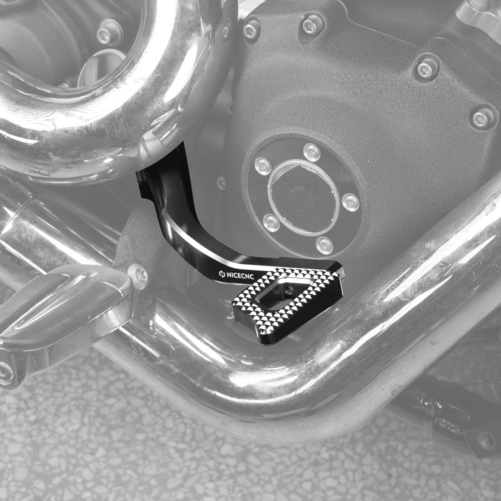 Rear Brake Pedal Lever Kit For Harley Dyna Low Rider Street Bob Super Glide