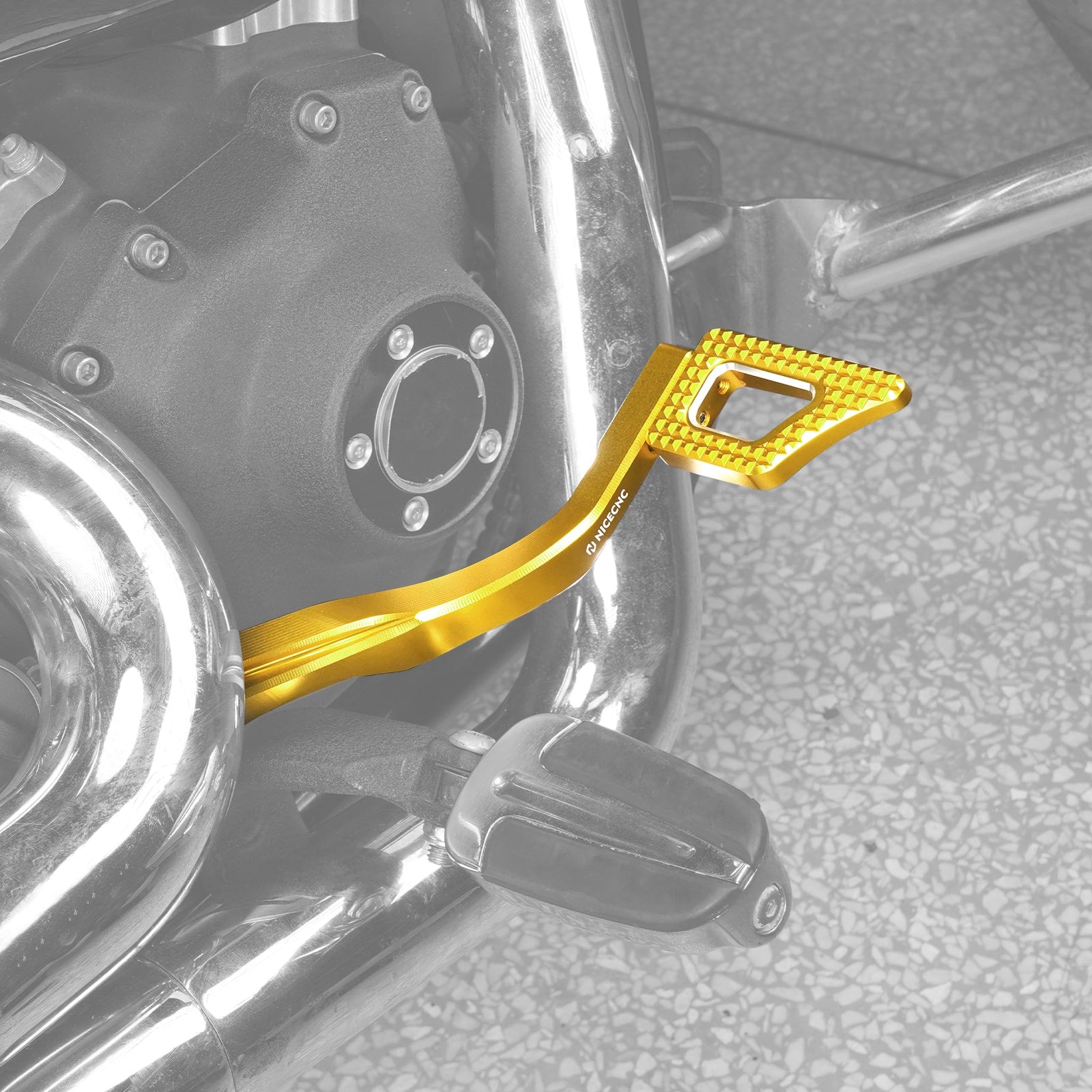 Rear Brake Pedal Lever Kit For Harley Dyna Low Rider Street Bob Super Glide