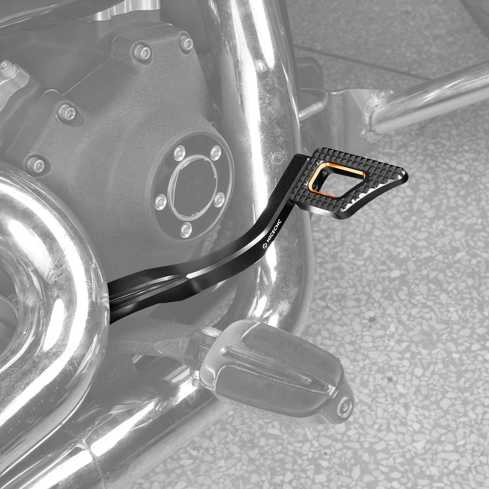 Rear Brake Pedal Lever Kit For Harley Dyna Low Rider Street Bob Super Glide