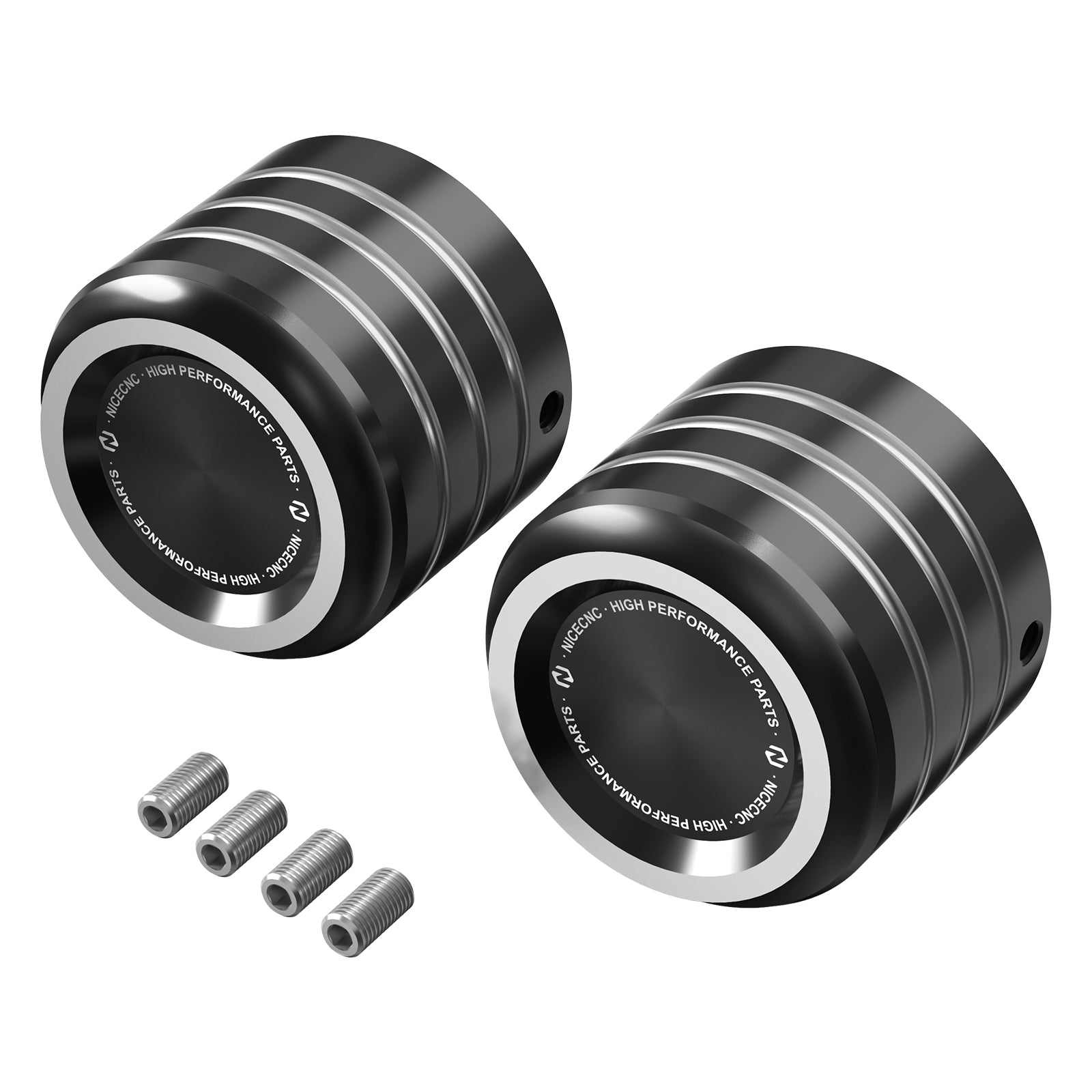 Front Axle Nut Covers Caps For Harley Sportster 1200 48 72 XL Iron 883 Roadster