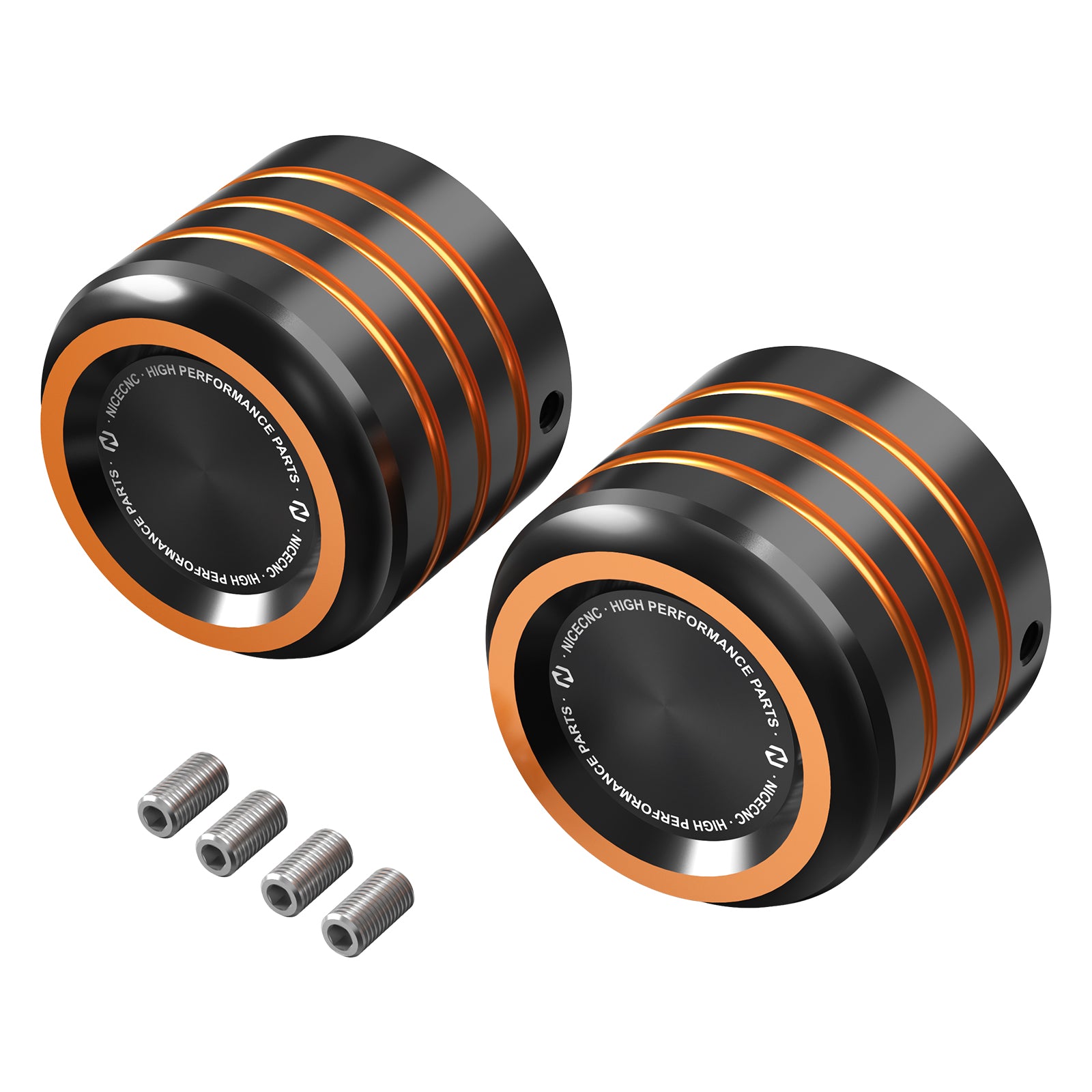 Front Axle Nut Covers Caps For Harley Sportster 1200 48 72 XL Iron 883 Roadster