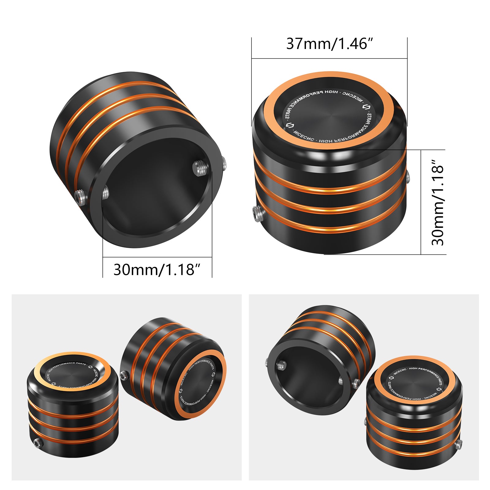 Front Axle Nut Covers Caps For Harley Sportster 1200 48 72 XL Iron 883 Roadster