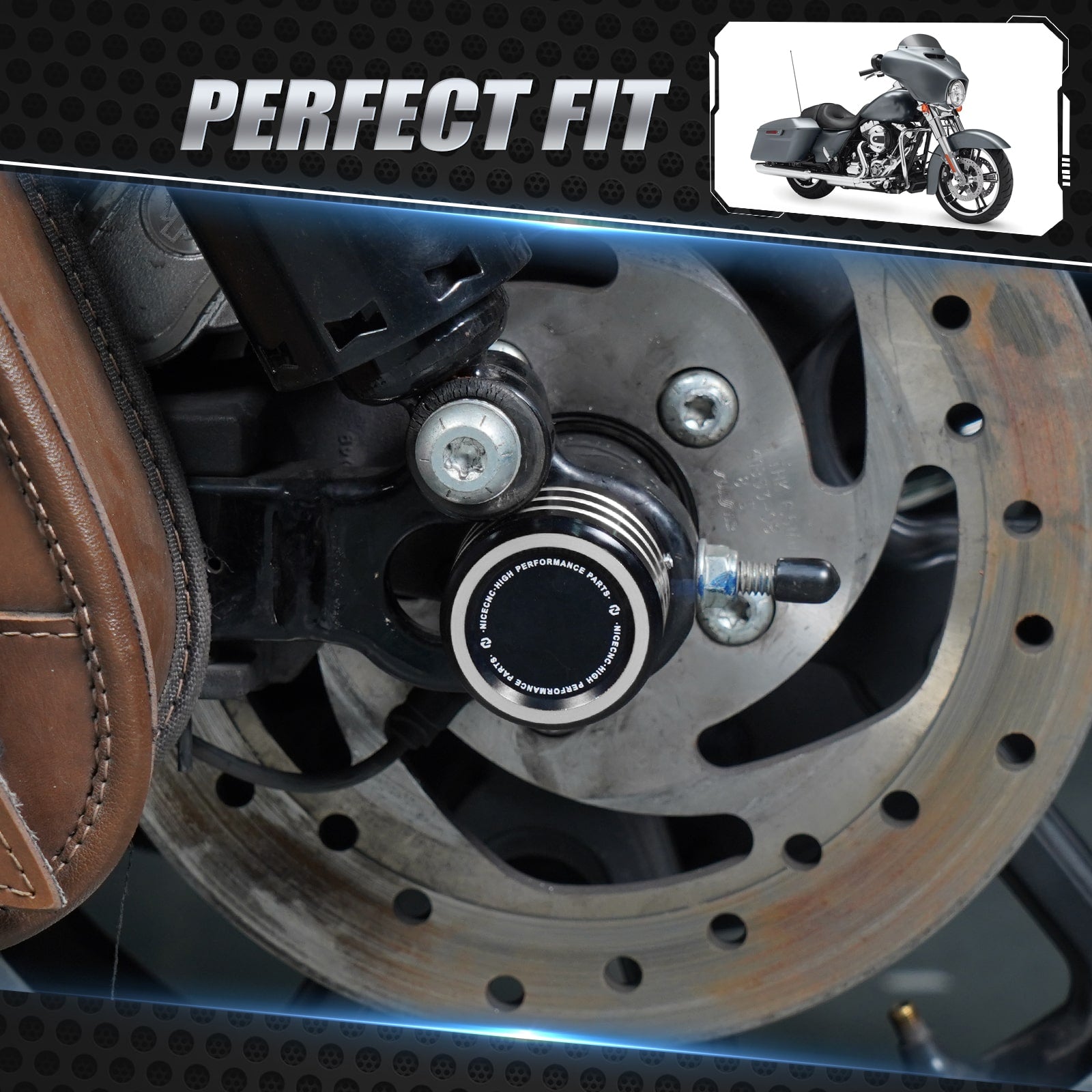 Front Axle Nut Covers Caps For Harley Sportster 1200 48 72 XL Iron 883 Roadster
