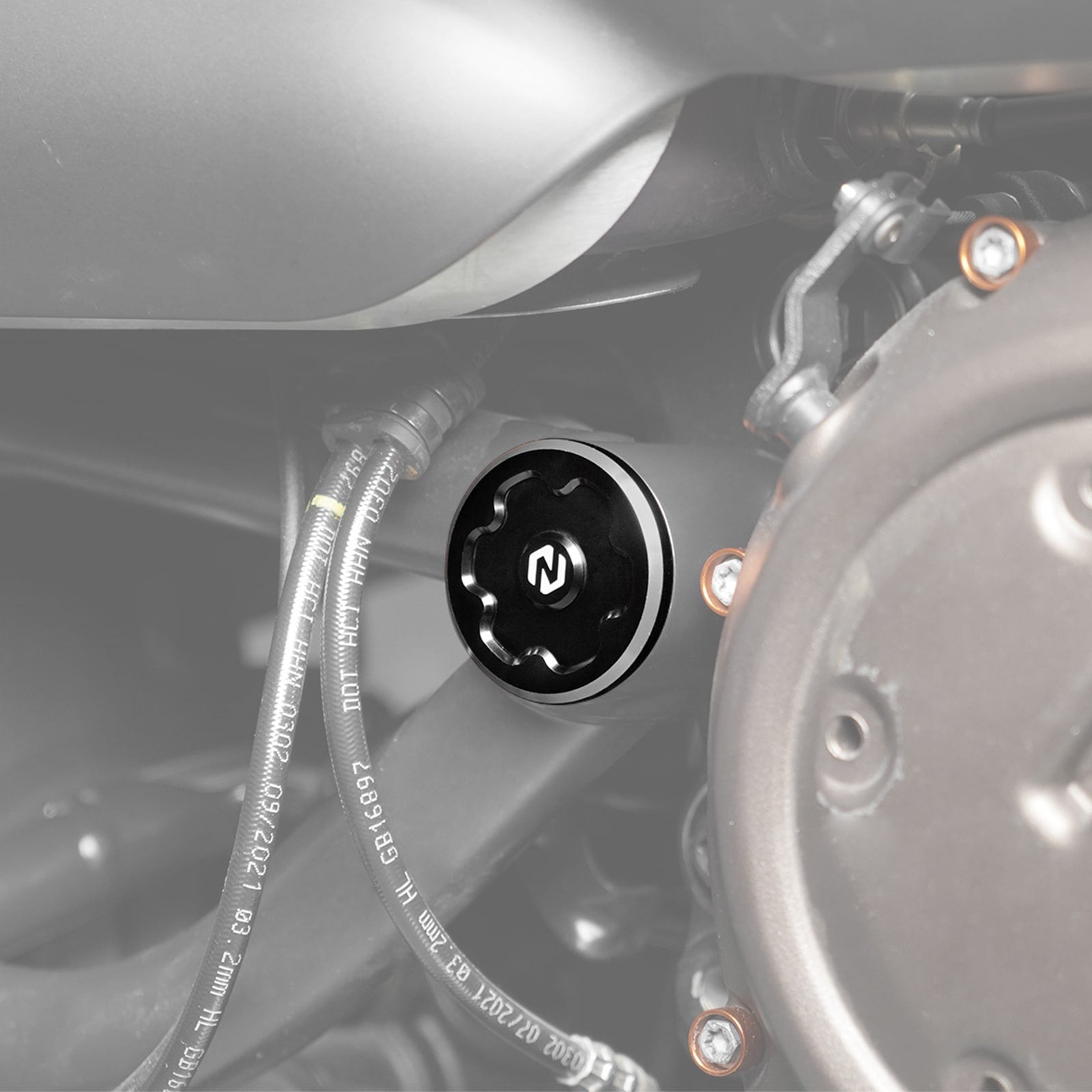 Pair Swingarm Hole Frame Plugs Caps For Harley Sportster S 1250 2021-2024