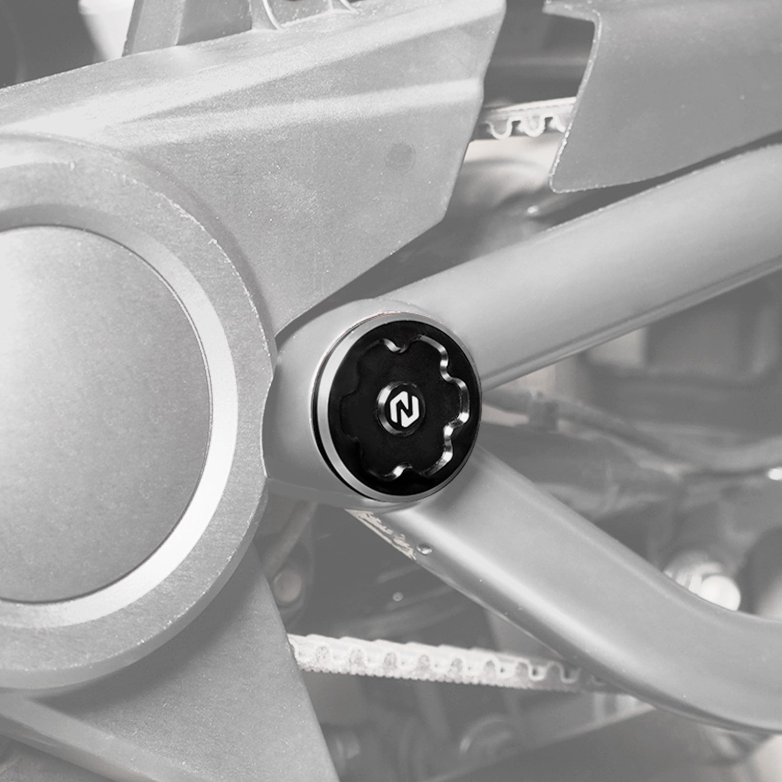 Pair Swingarm Hole Frame Plugs Caps For Harley Sportster S 1250 2021-2024