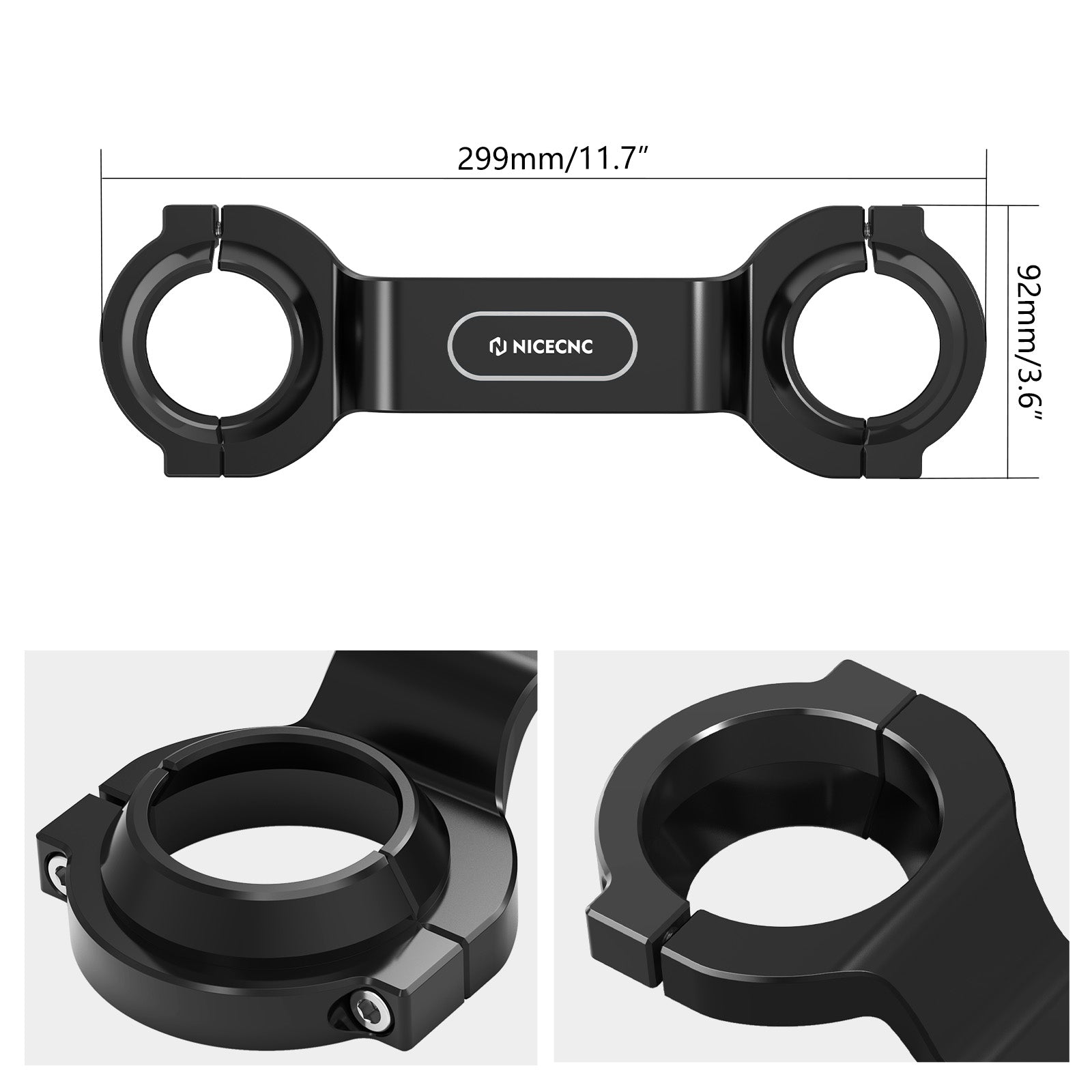 Front Method Fork Brace Stabilizer For Harley Dyna Low Rider Super Glide Wide Glide