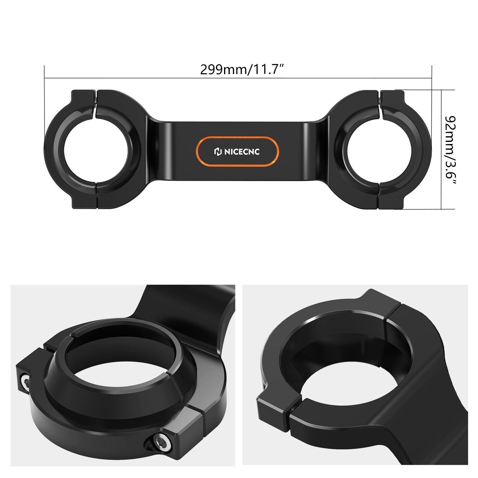 Front Method Fork Brace Stabilizer For Harley Dyna Low Rider Super Glide Wide Glide