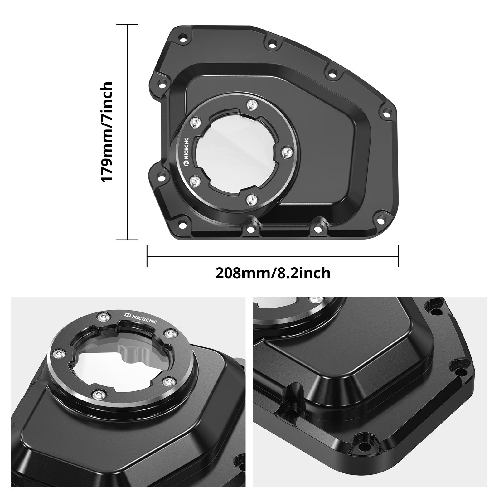 Transparent Cam Shaft Cover For Harley Road King 2001-2016 Dyna / Softail 2001-2017