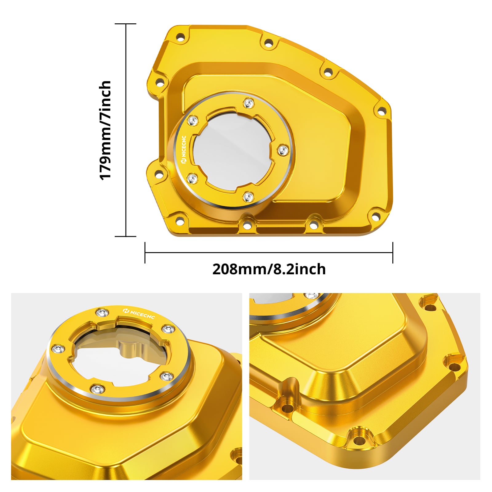 Transparent Cam Shaft Cover For Harley Road King 2001-2016 Dyna / Softail 2001-2017