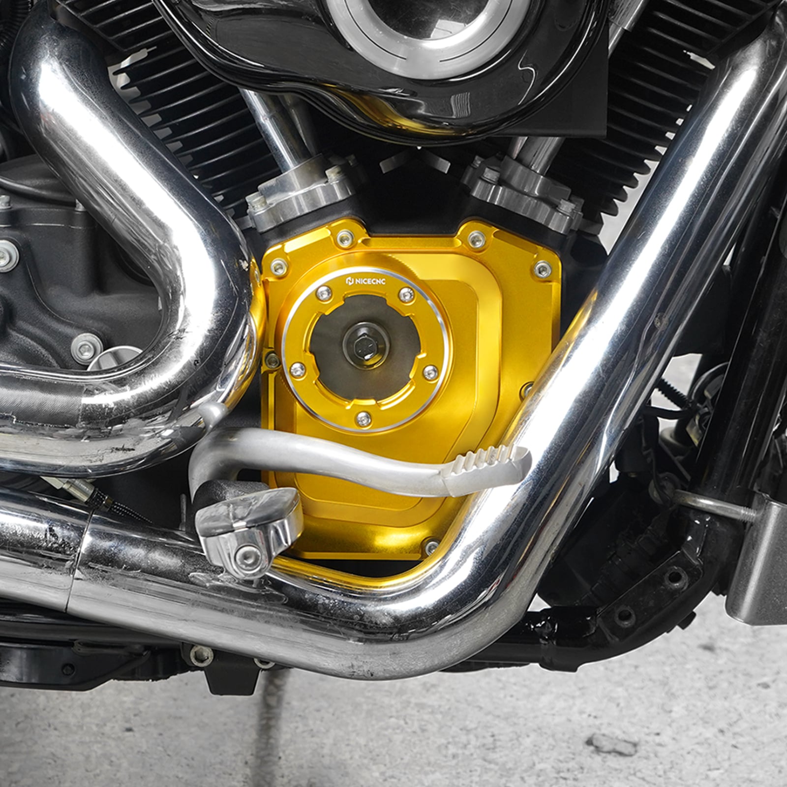 Transparent Cam Shaft Cover For Harley Road King 2001-2016 Dyna / Softail 2001-2017