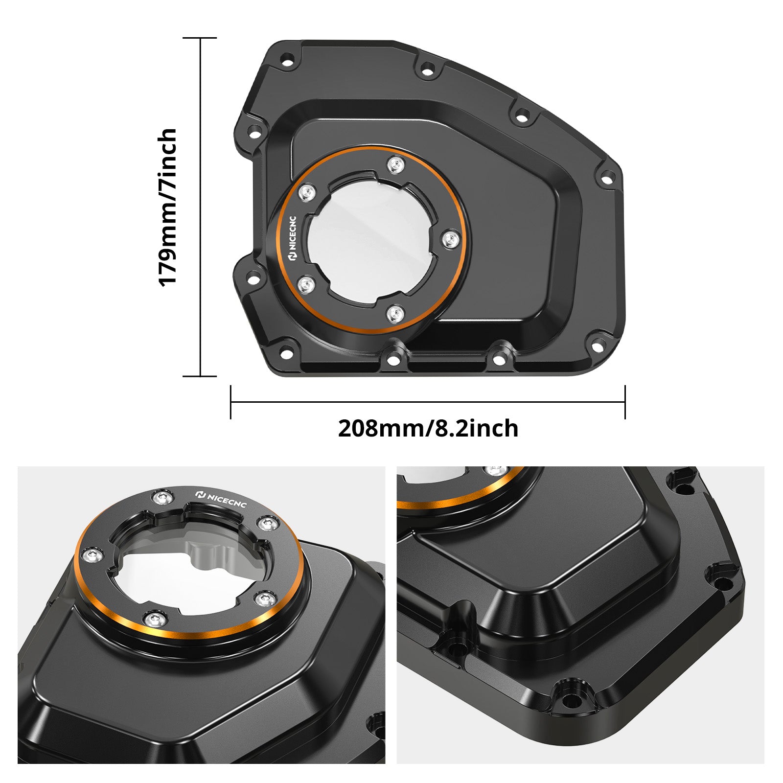 Transparent Cam Shaft Cover For Harley Road King 2001-2016 Dyna / Softail 2001-2017