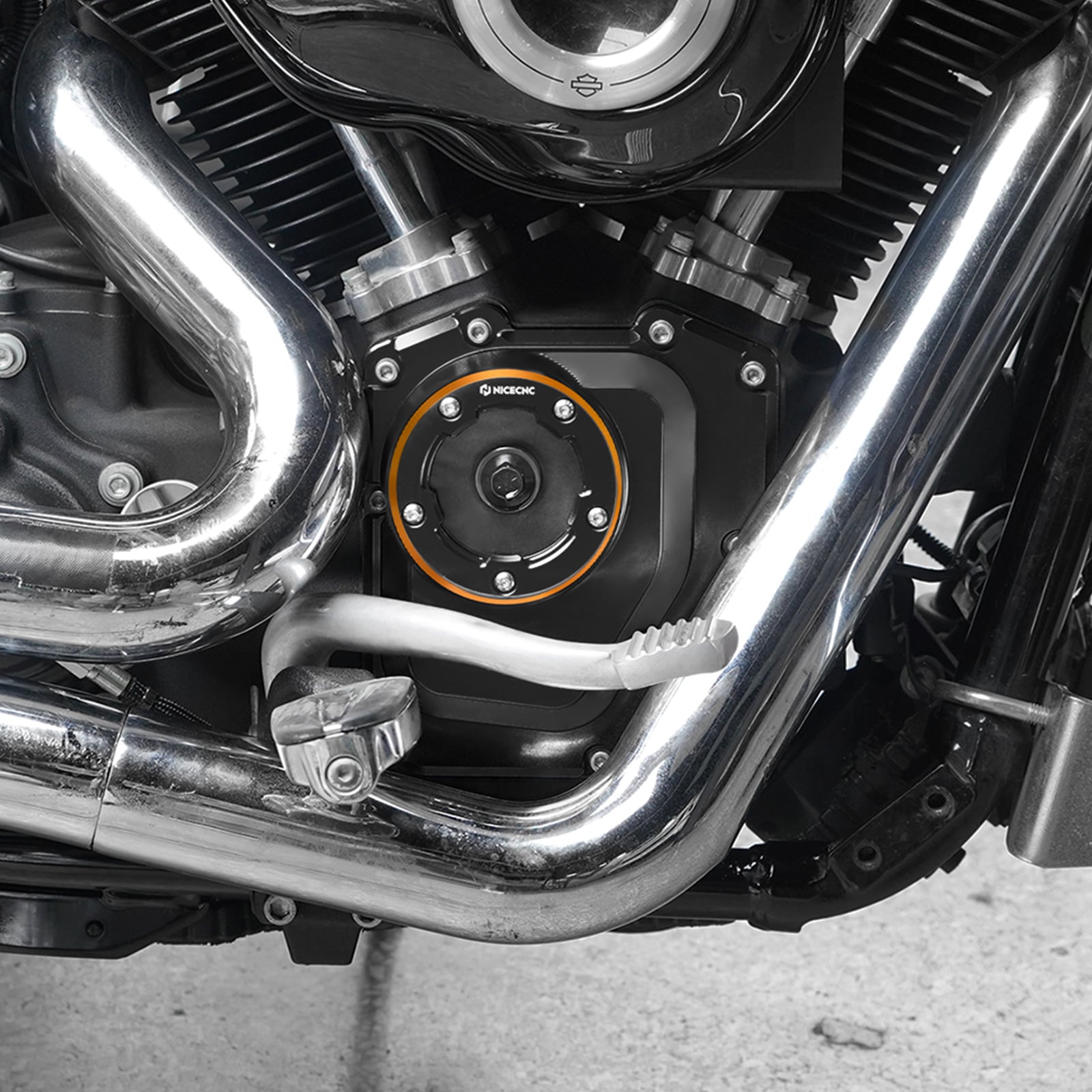 Transparent Cam Shaft Cover For Harley Road King 2001-2016 Dyna / Softail 2001-2017