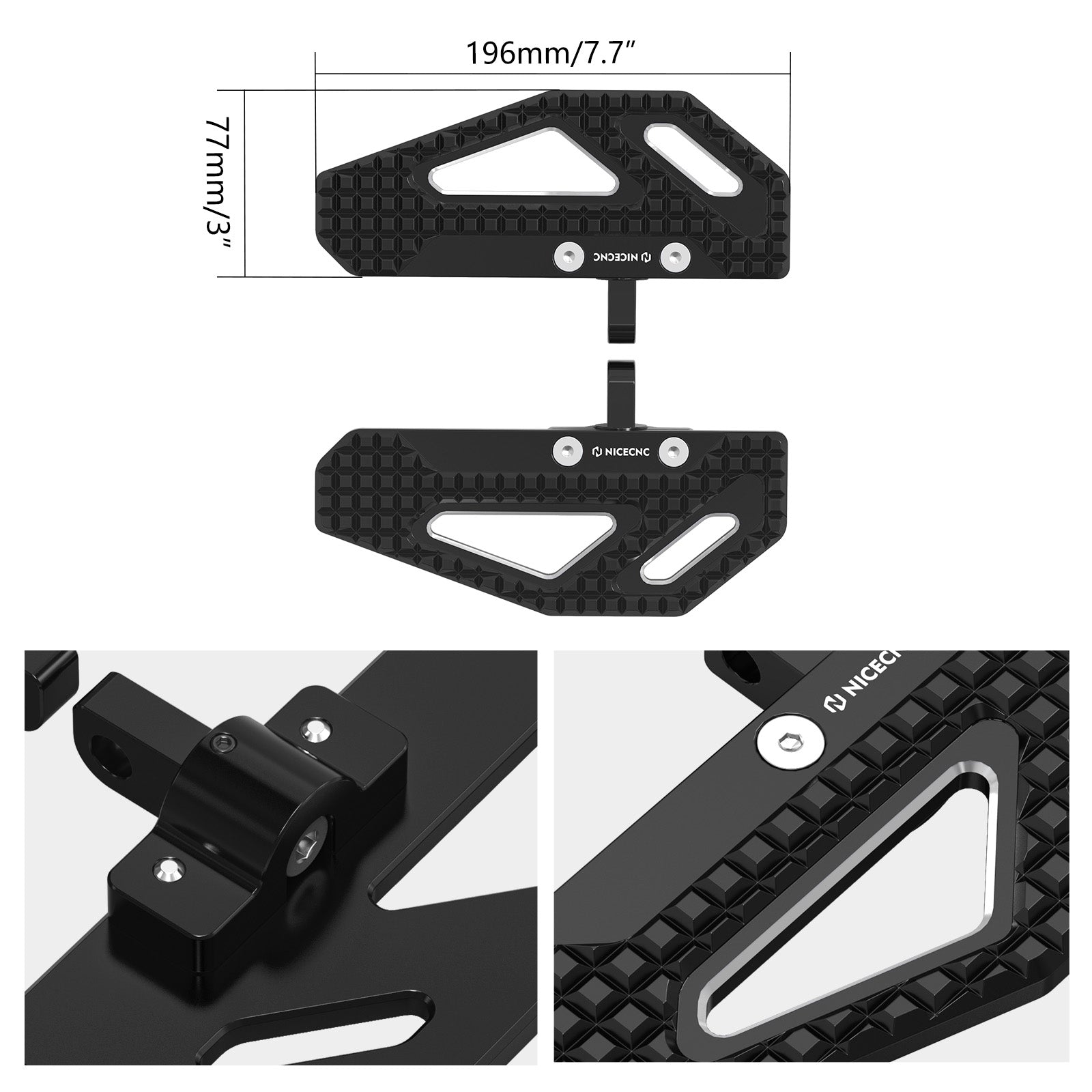 Rider Foot Pegs For Harley Dyna Low Rider Street Bob Super Glide Big V-twin Models