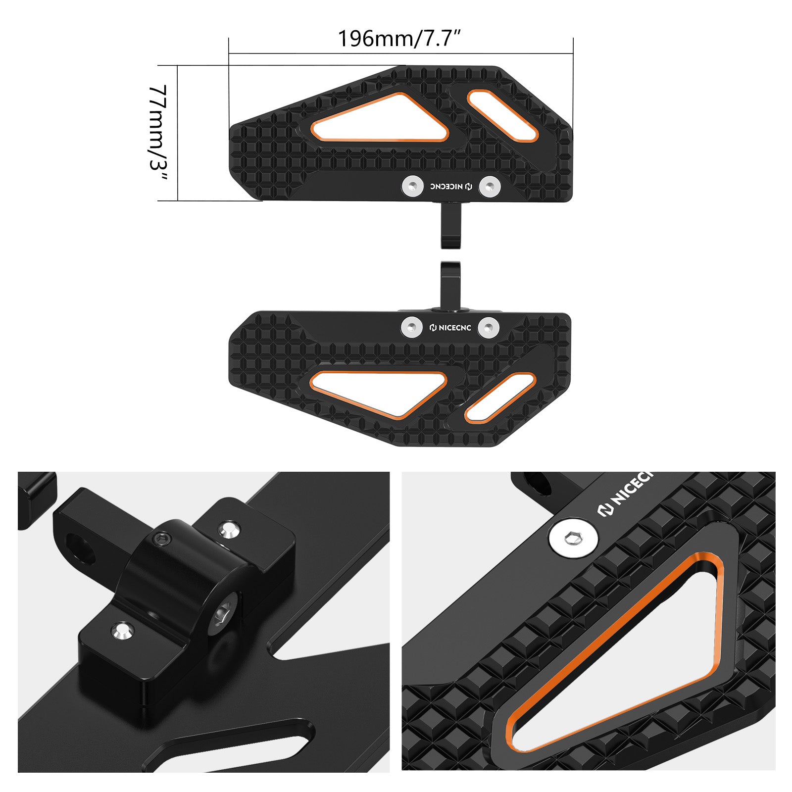 Rider Foot Pegs For Harley Dyna Low Rider Street Bob Super Glide Big V-twin Models