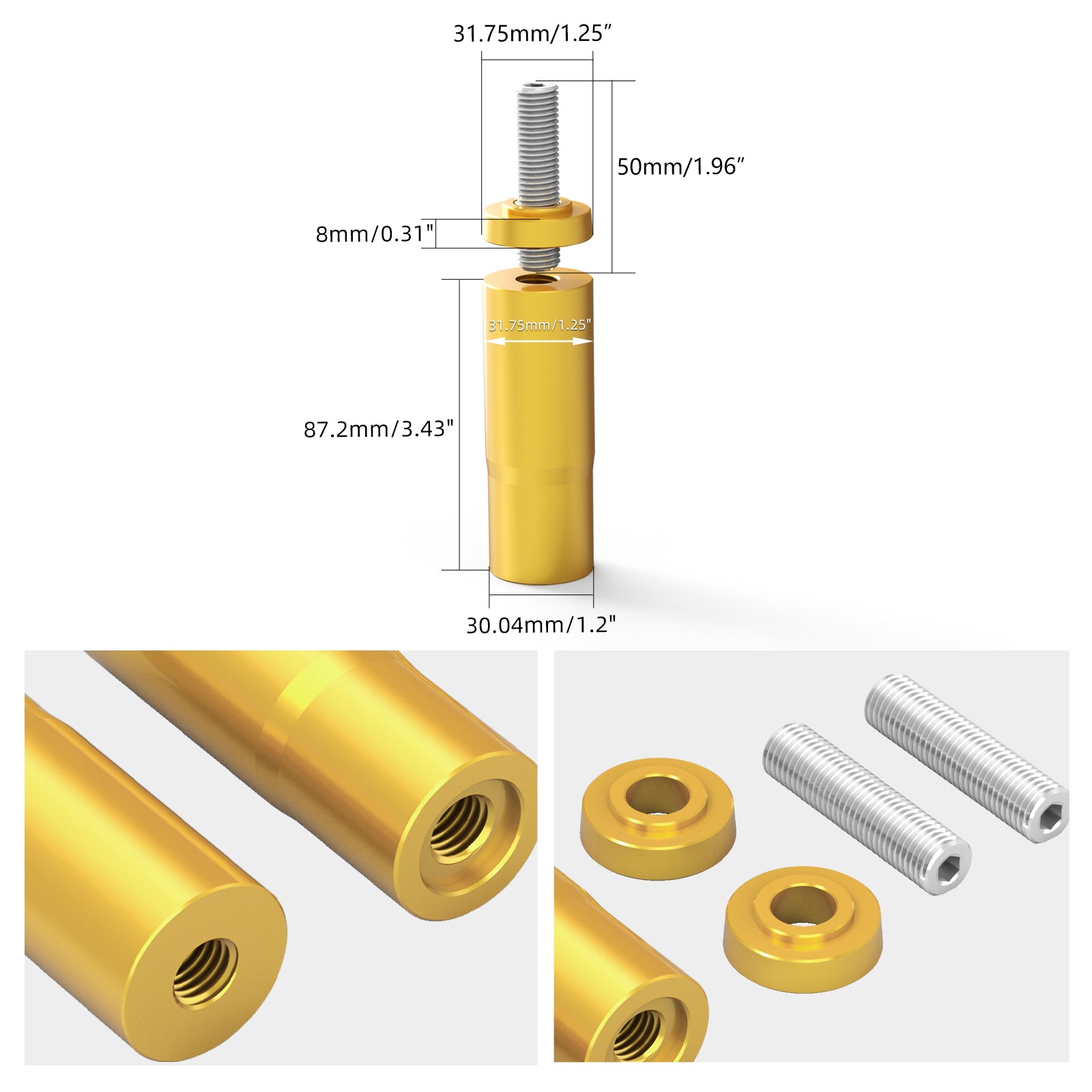 Handlebar Riser Extensions Legs For Harley Softail Heritage Fat Boy Street Bob 114 107