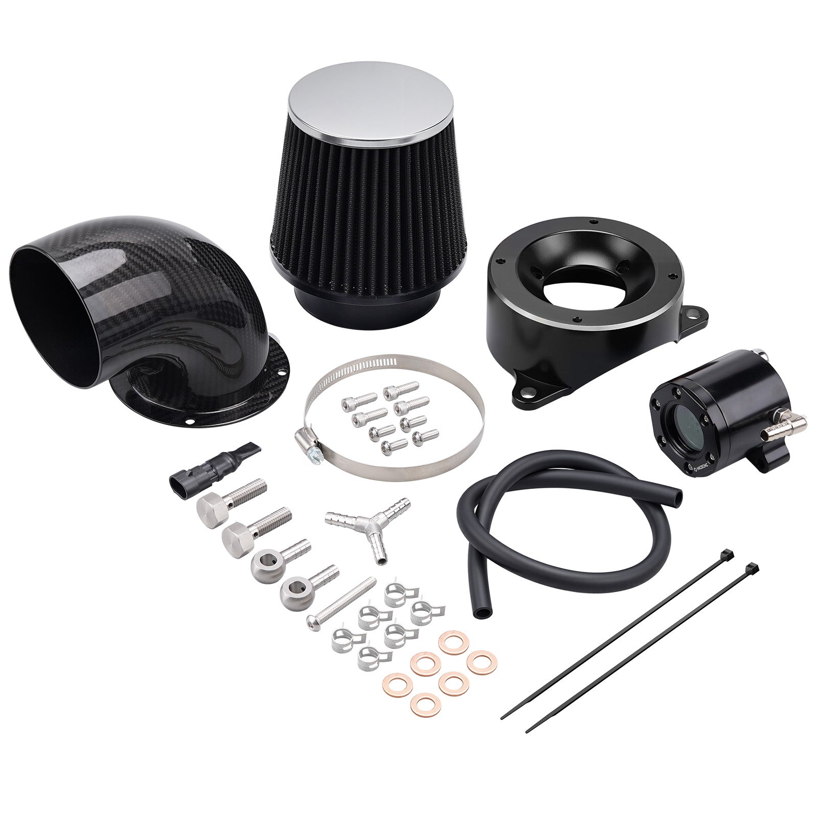 High-Flow Air Cleaner w/External Breather Kit For Harley Twin Cam Engine 2001-2016