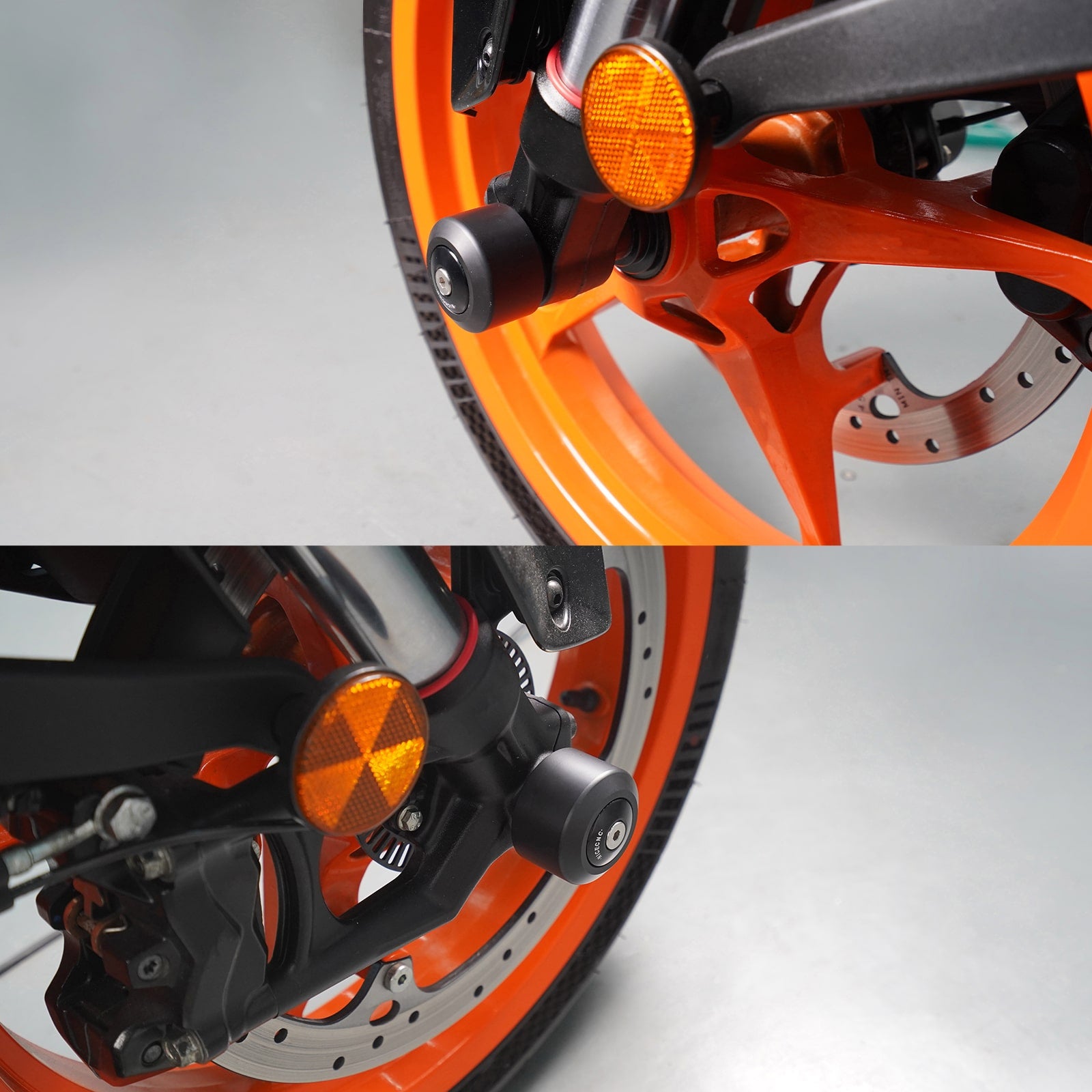 Front Axle Slider Crash Bung Kit For KTM 250 390 Duke RC 390 Adventure R