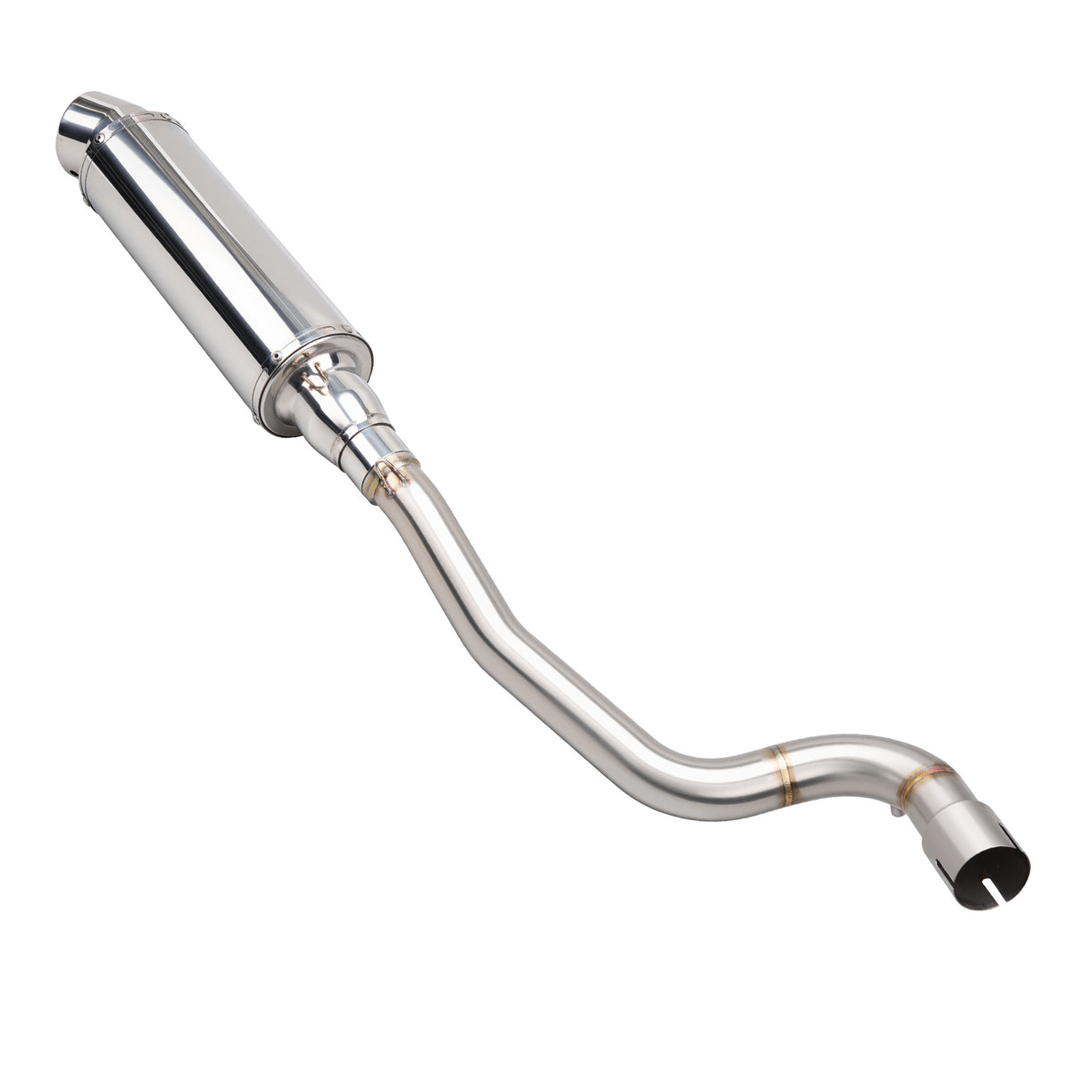 High-Exit Exhaust System Mid-Pipe + Muffler For Yamaha Tenere 700 2019-2026