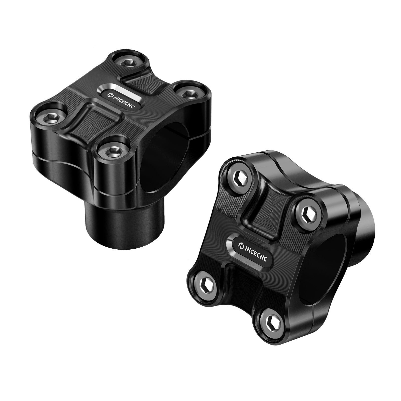 2" Handlebar Risers For Harley Dyna Low Rider Street Bob Super Glide 1.25" Bar
