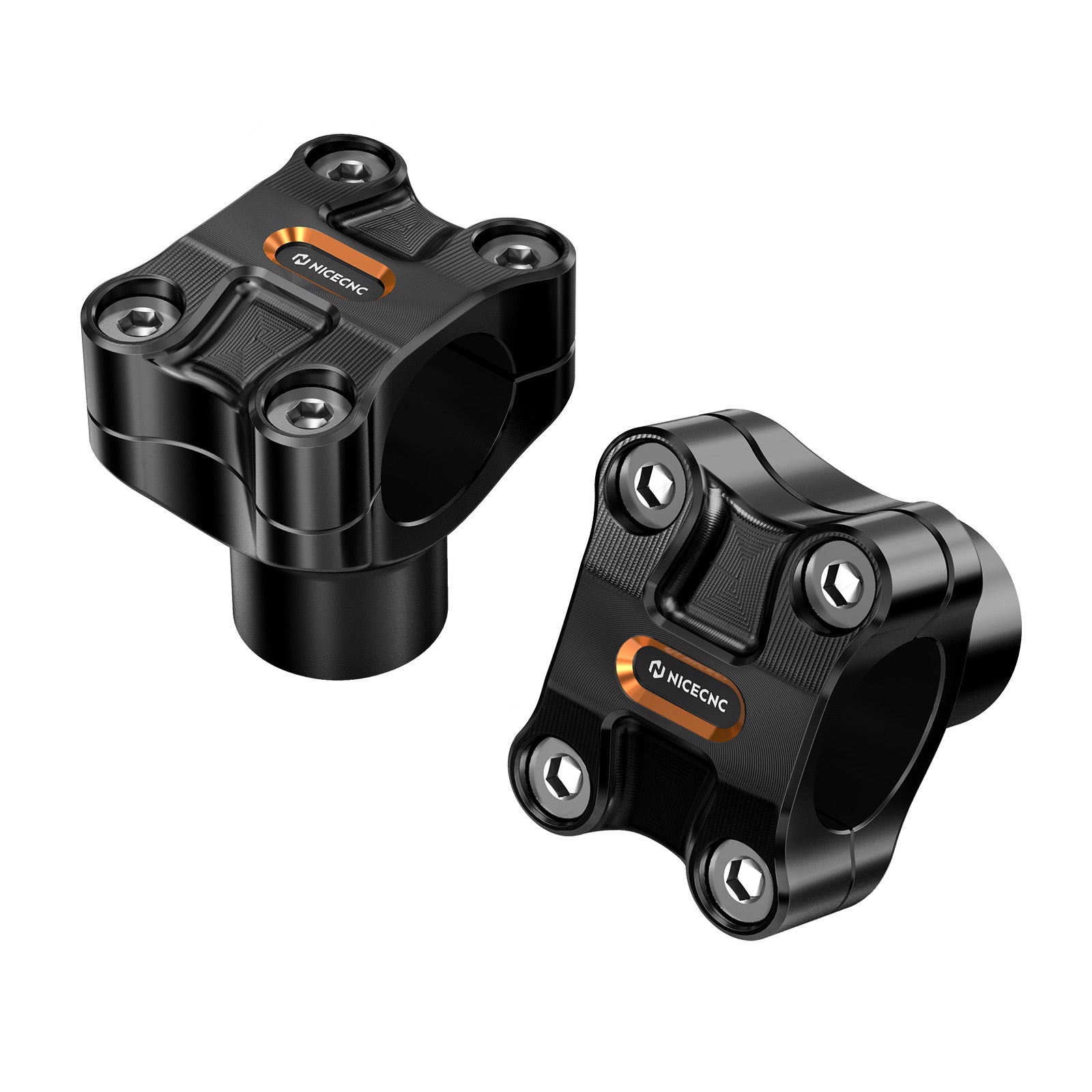 2" Handlebar Risers For Harley Dyna Low Rider Street Bob Super Glide 1.25" Bar