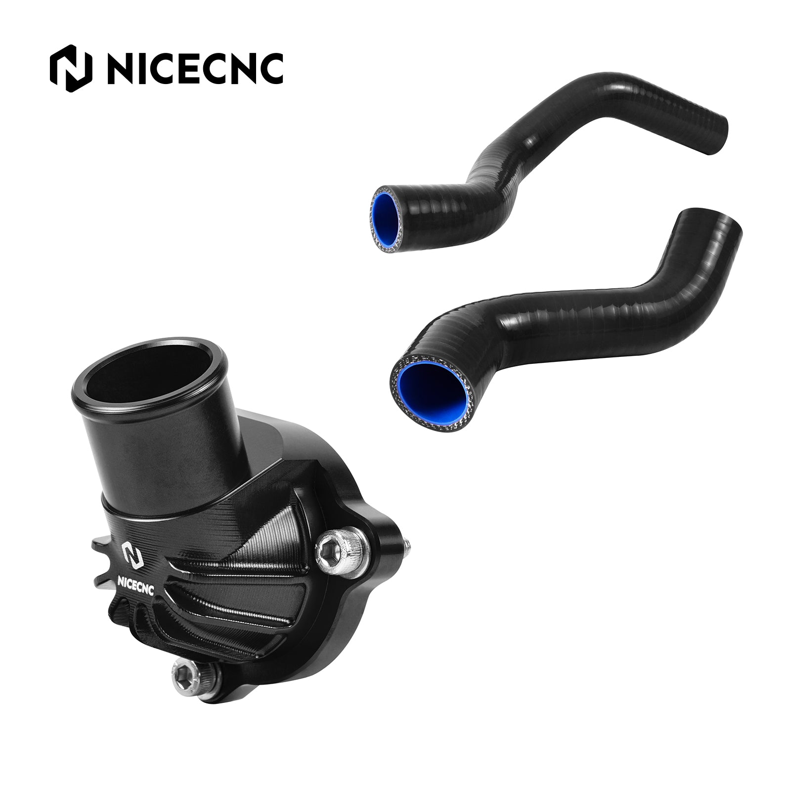 Thermostat Housing Cover + Silicone Radiator Hose Kit For KTM 790 890 Adventure R