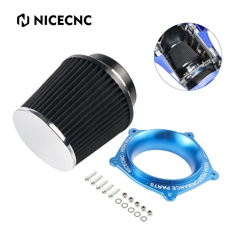 High Flow ATV Air Filter Intake w/ Adapter Kit For Yamaha YFZ450R 2009-2024