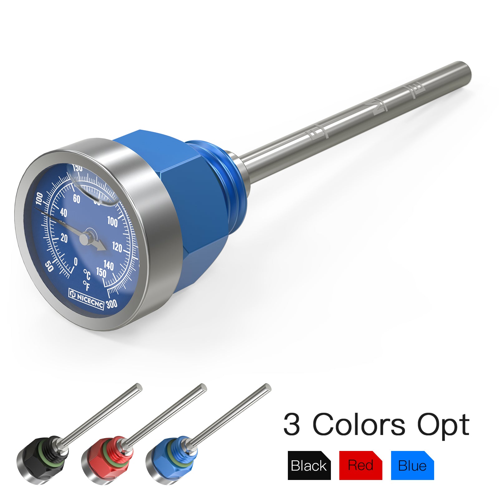 ATV Engine Oil Dipstick w/ Temp Gauge Lever Check Plug For Yamaha YFZ450R 09-24