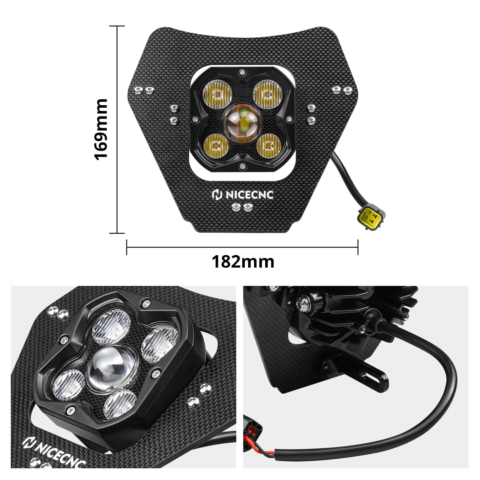 LED Lamp Headlight Kit For KTM 150-500 EXC / EXC-F / XC-W / XCF-W / XW-F 2024-2025