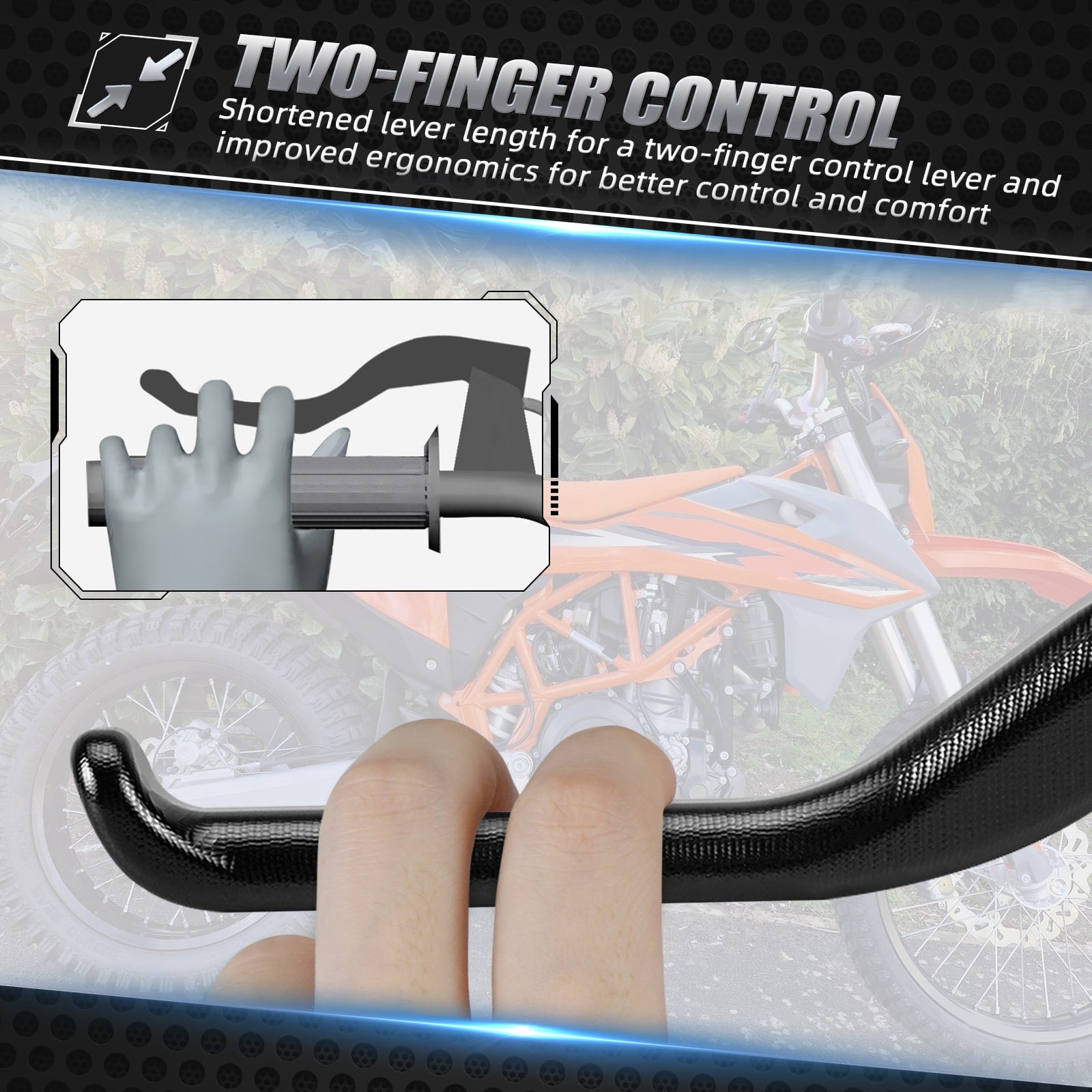 134mm Short Clutch Lever 1-2 Finger Control For KTM 690 Enduro SMC R 2024
